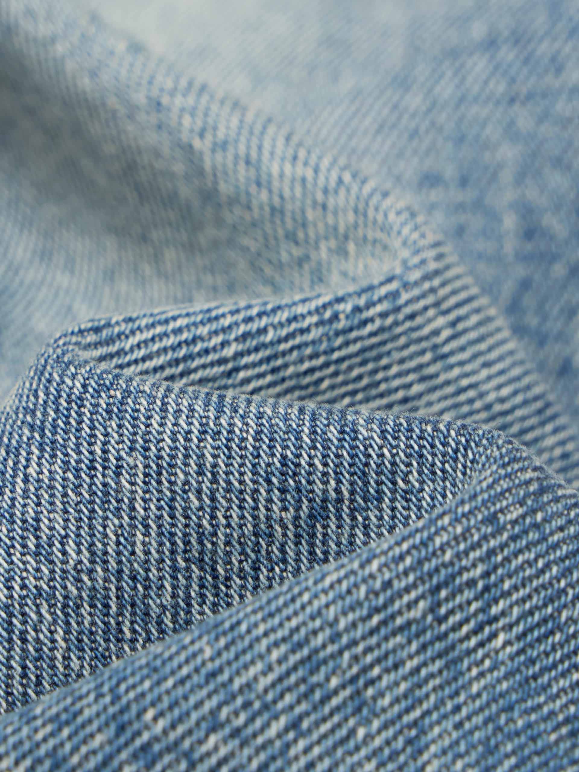 Cotton Blend Flared Jeans - Image 4