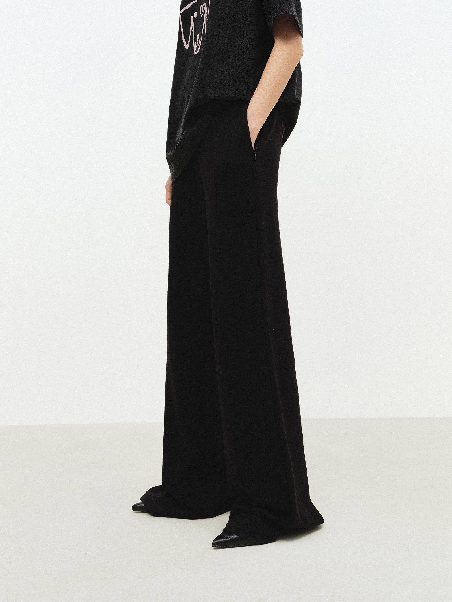 Cotton Blend Flared Pants - Image 3