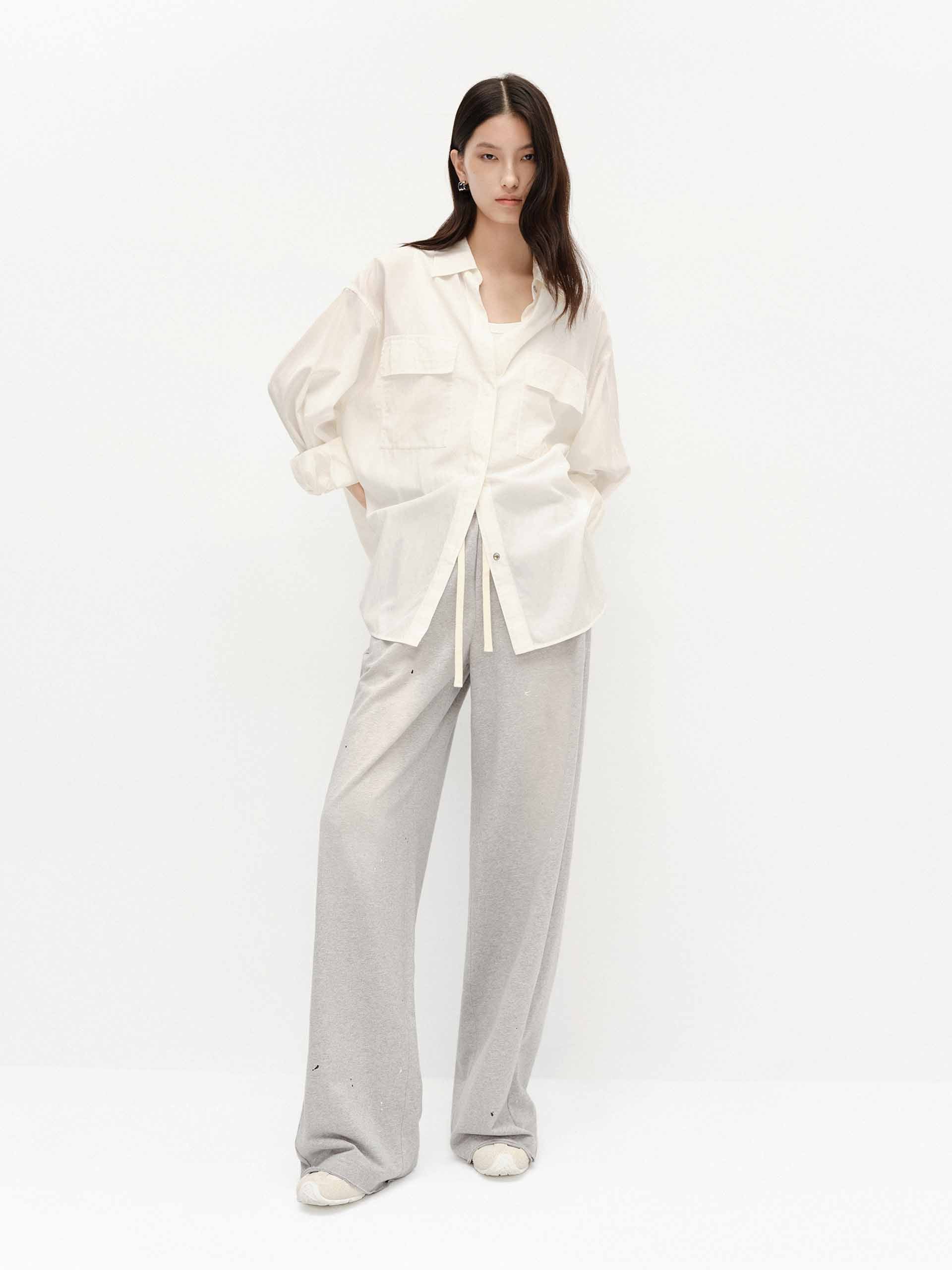 Cotton Blend Loose Shirt - Image 10