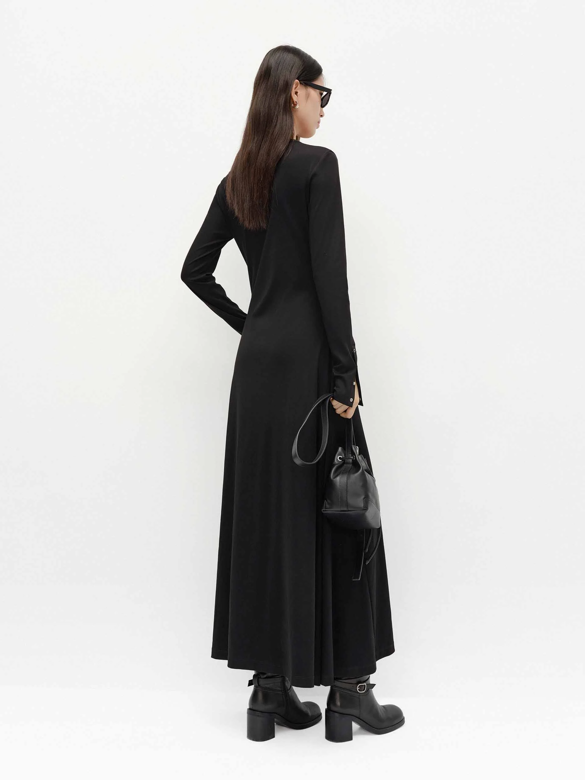 Cotton Blend Maxi Dress - Image 3