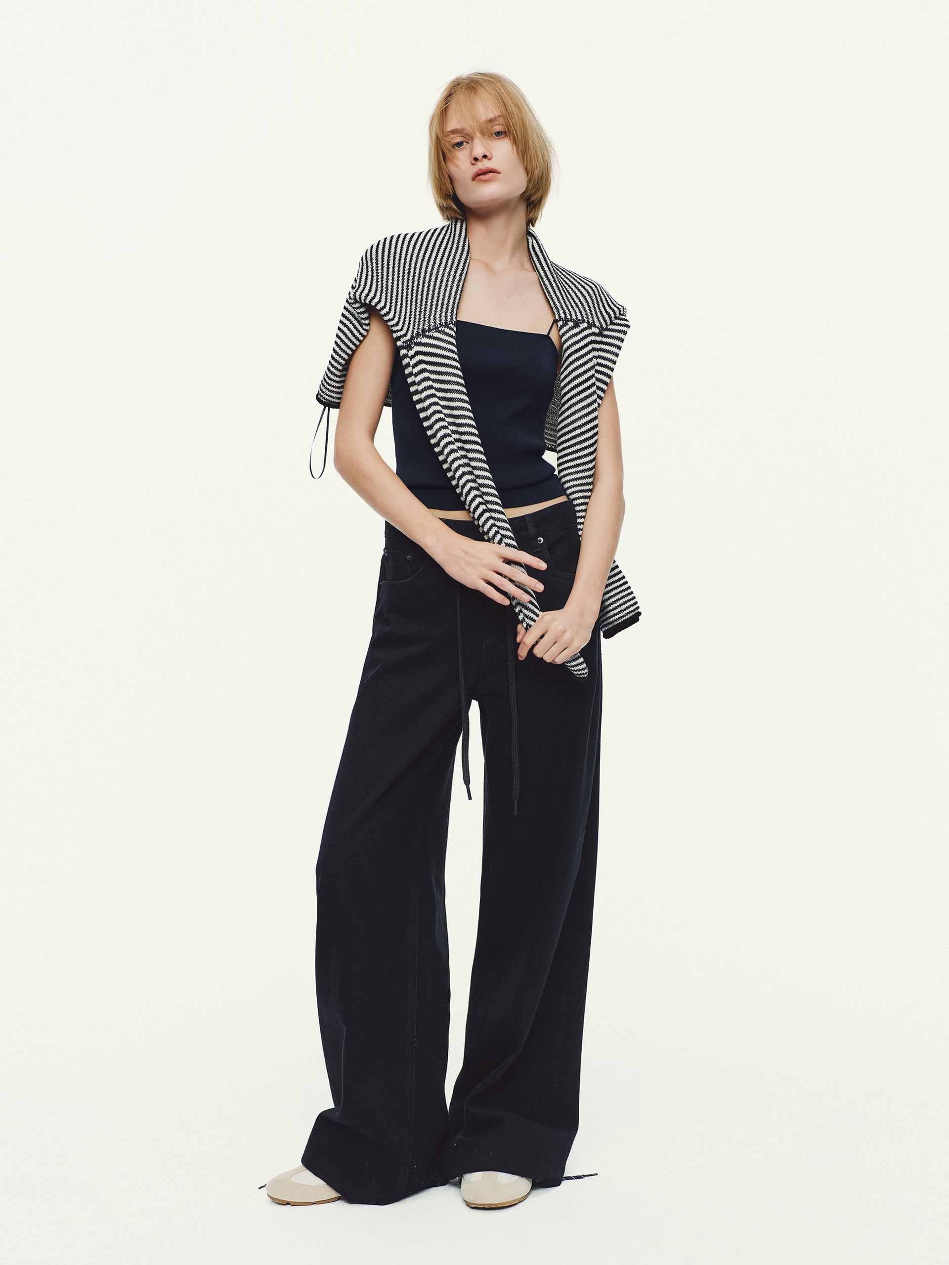 Cotton Blend Spaghetti Strap Tank - Image 14