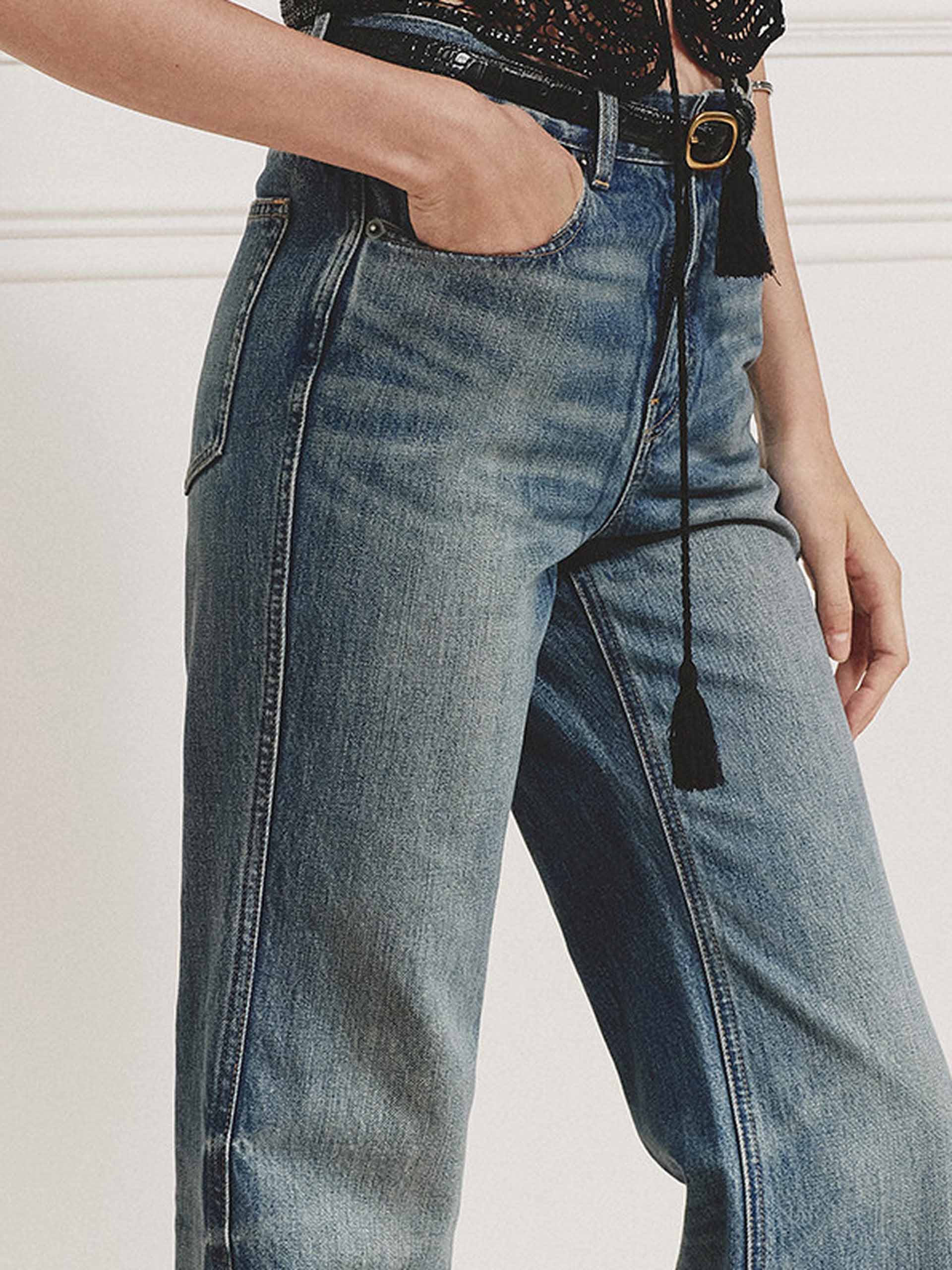 Cotton Blend Straight Jeans - Image 8
