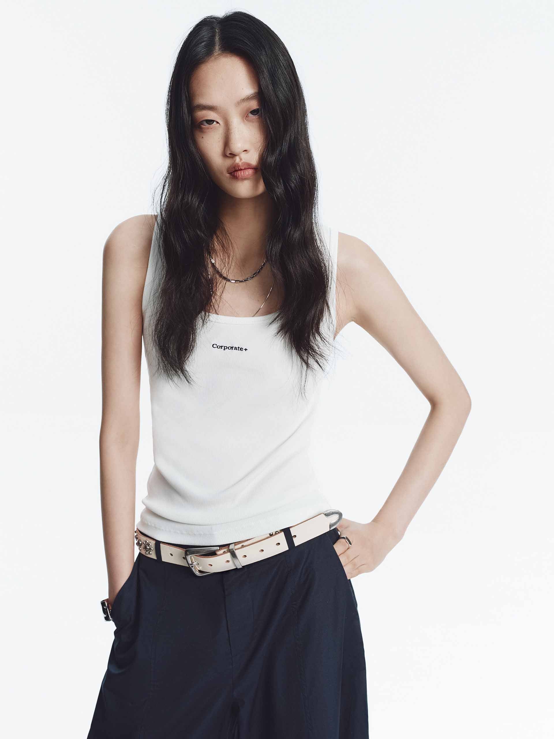 Cotton Blend U-neck Tank - Image 15