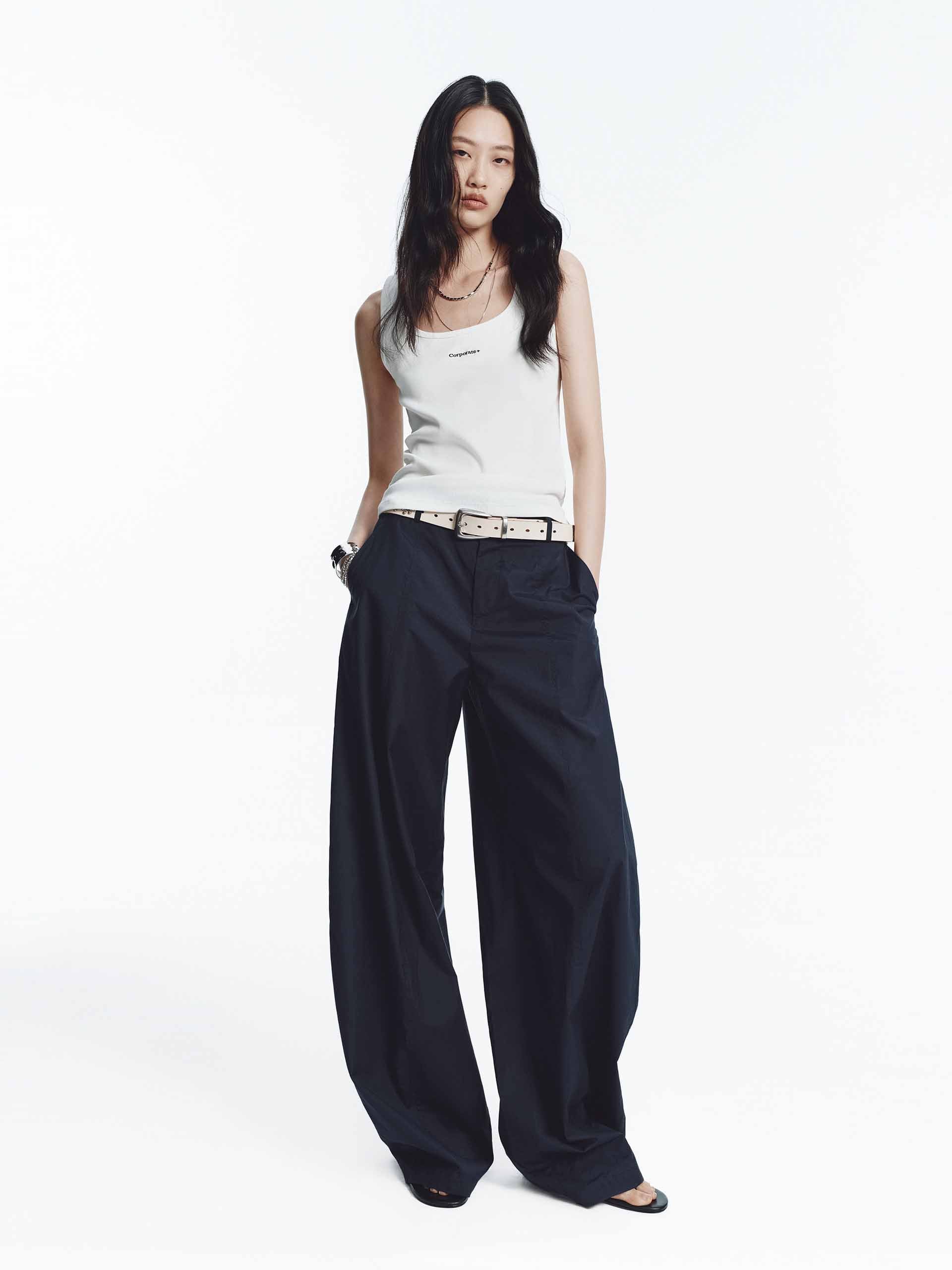 Cotton Blend U-neck Tank - Image 16