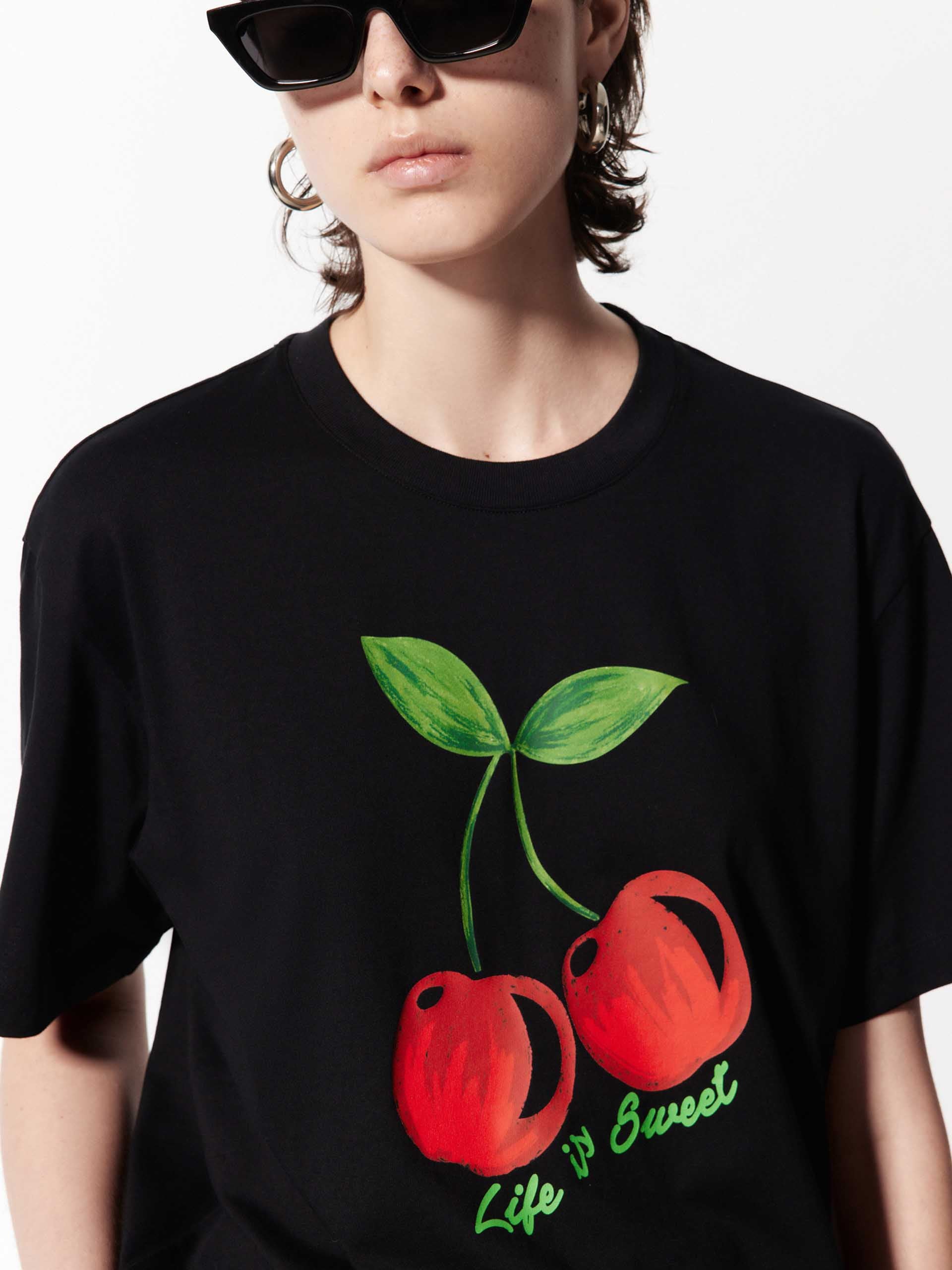 Cotton Cherry Graphic T-Shirt - Image 8