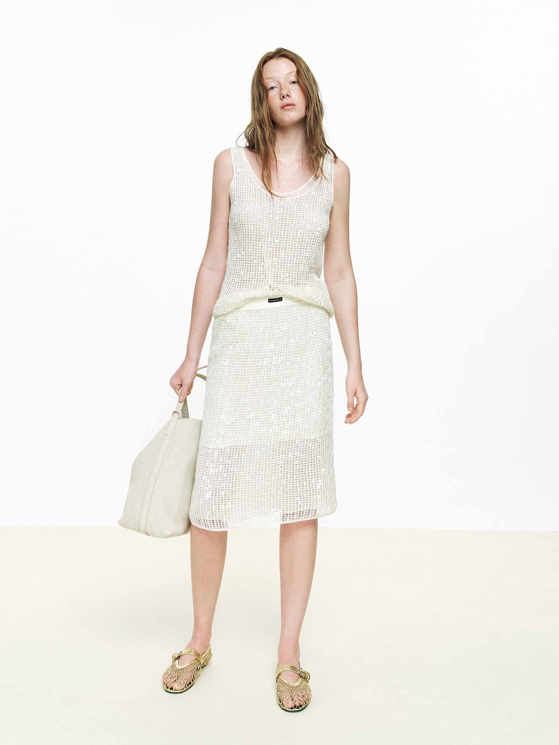 Cotton Crochet Knit Top - Image 2