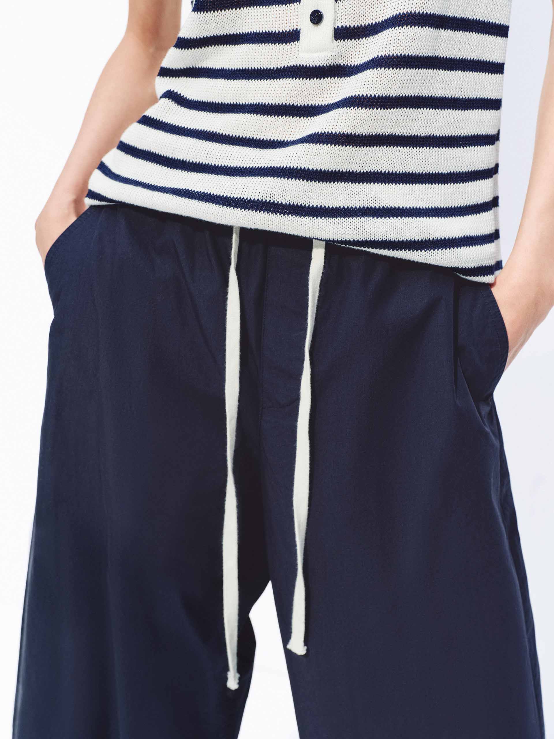Cotton Cropped Pants - Image 7