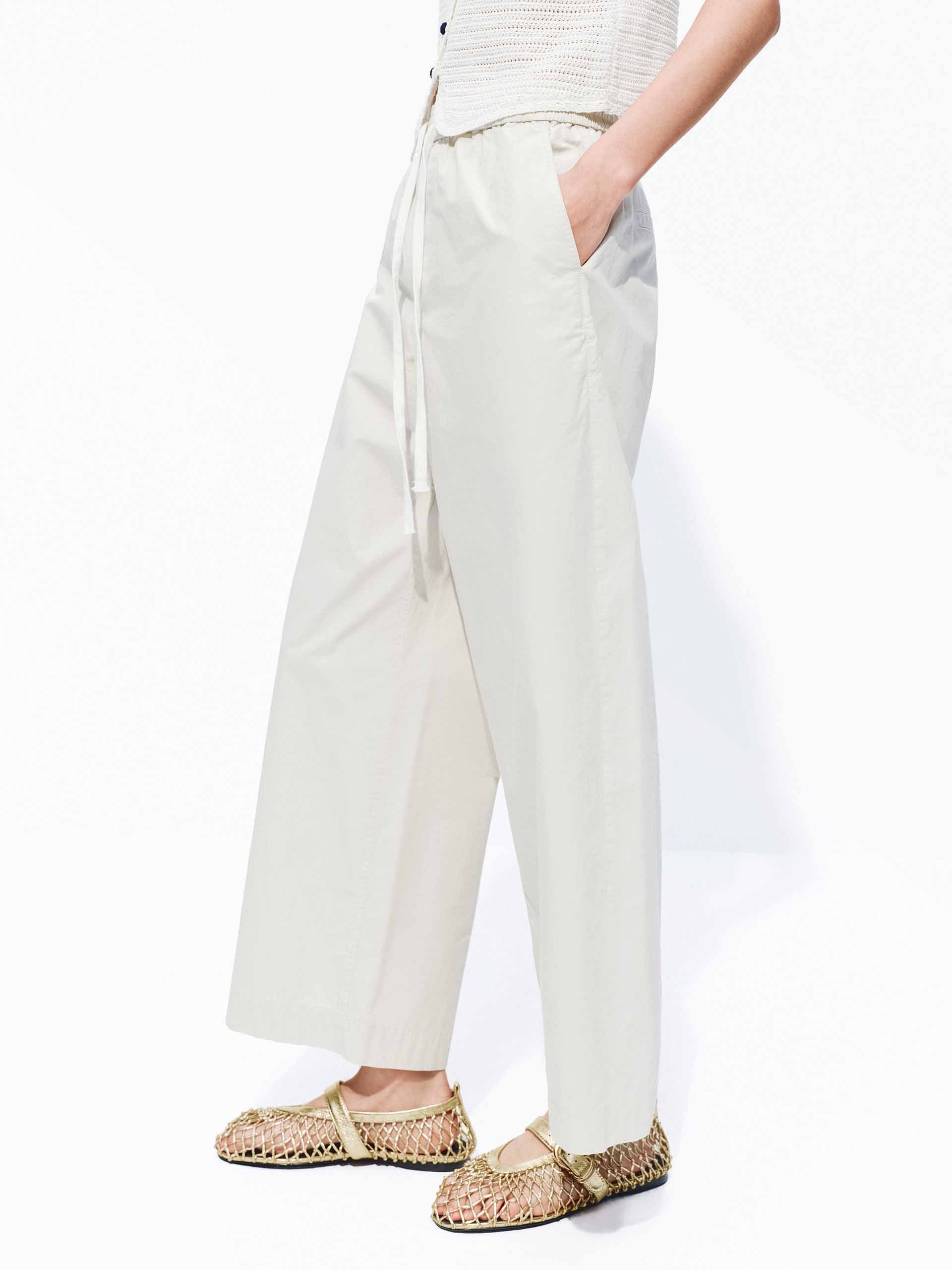 Cotton Cropped Pants - Image 9