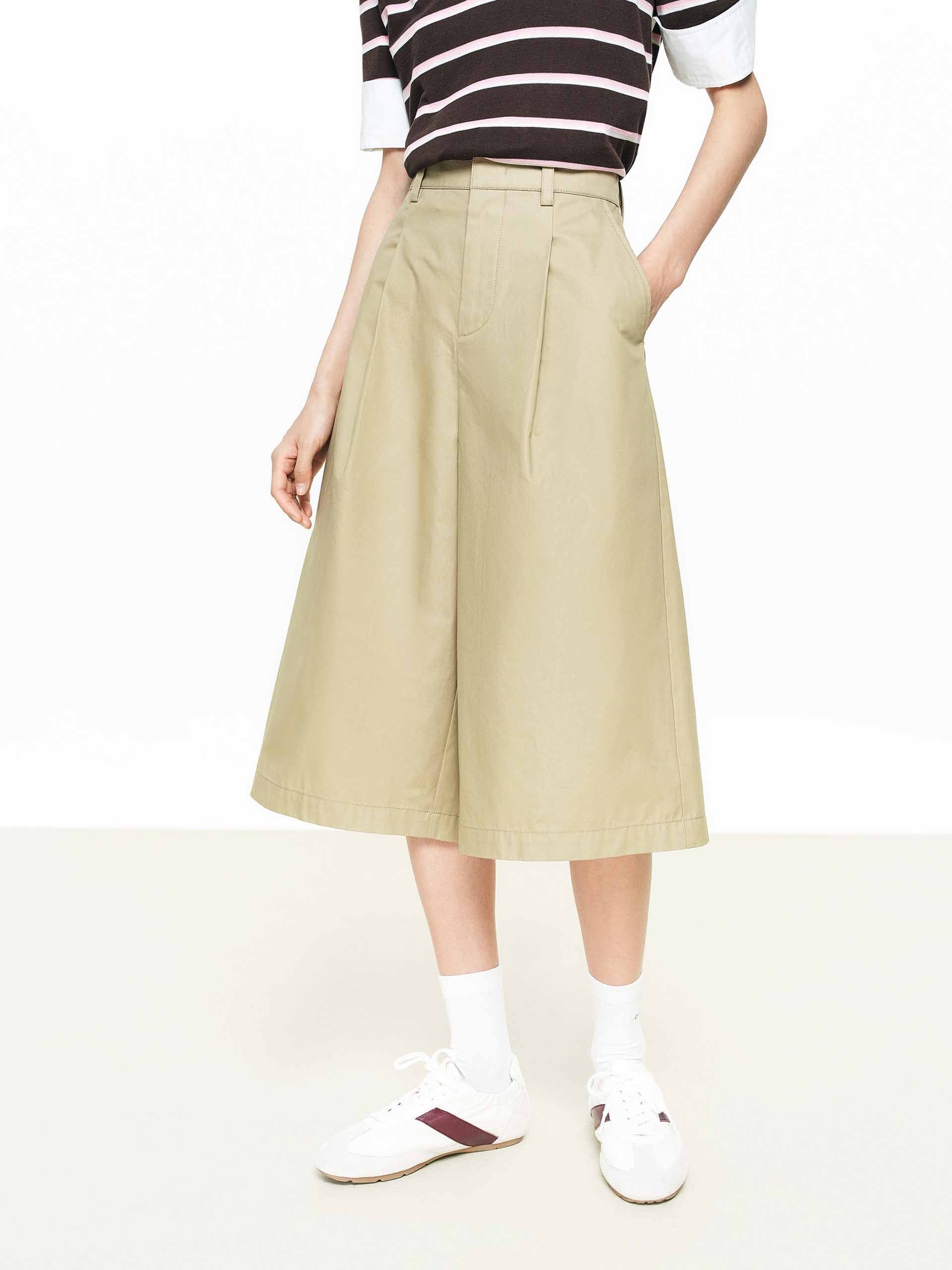 Cotton Cropped Shorts - Image 3
