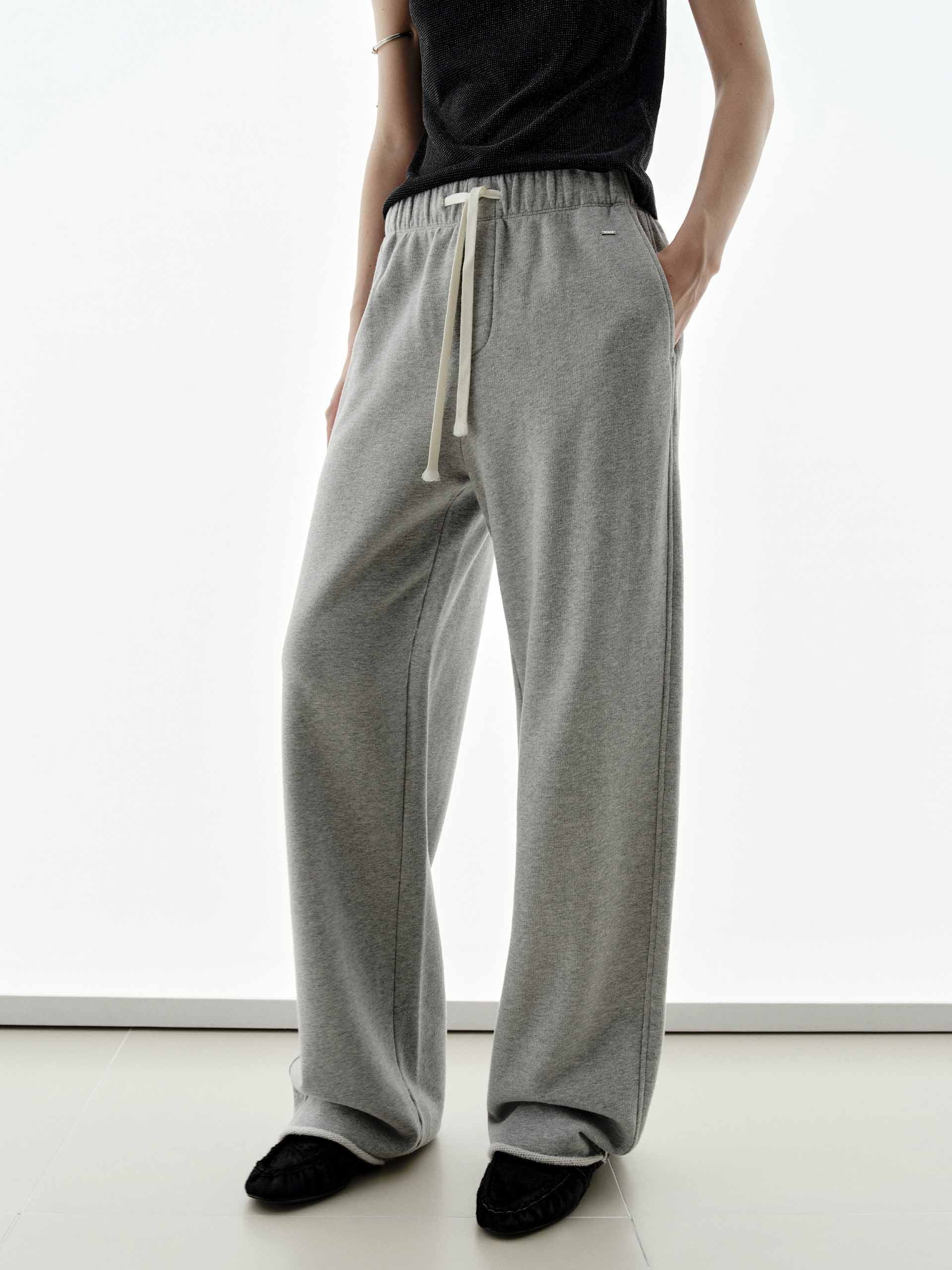 Cotton Drawstring Detail Trousers - Image 8