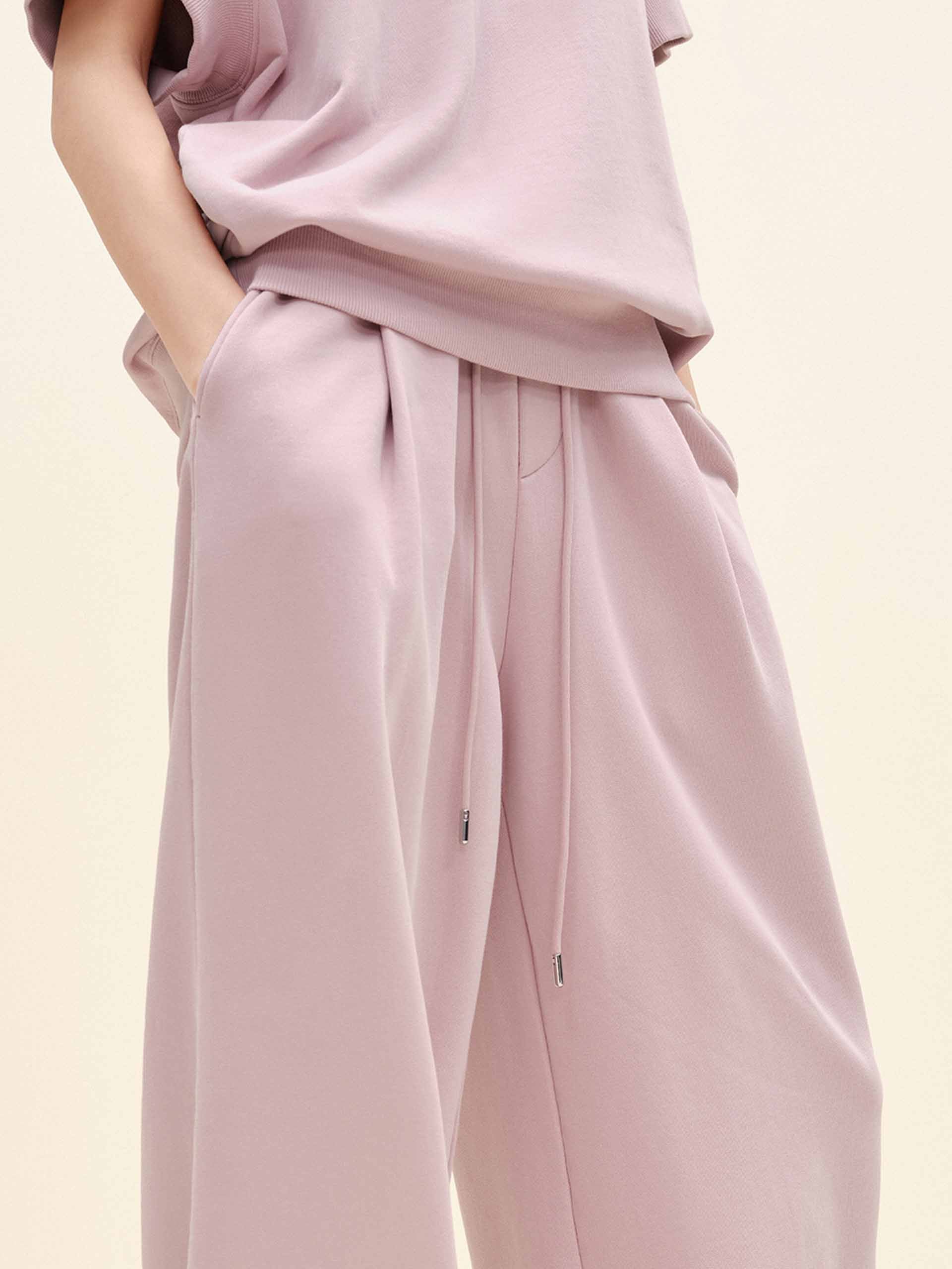 Cotton Drawstring Relaxed Trousers - Image 15
