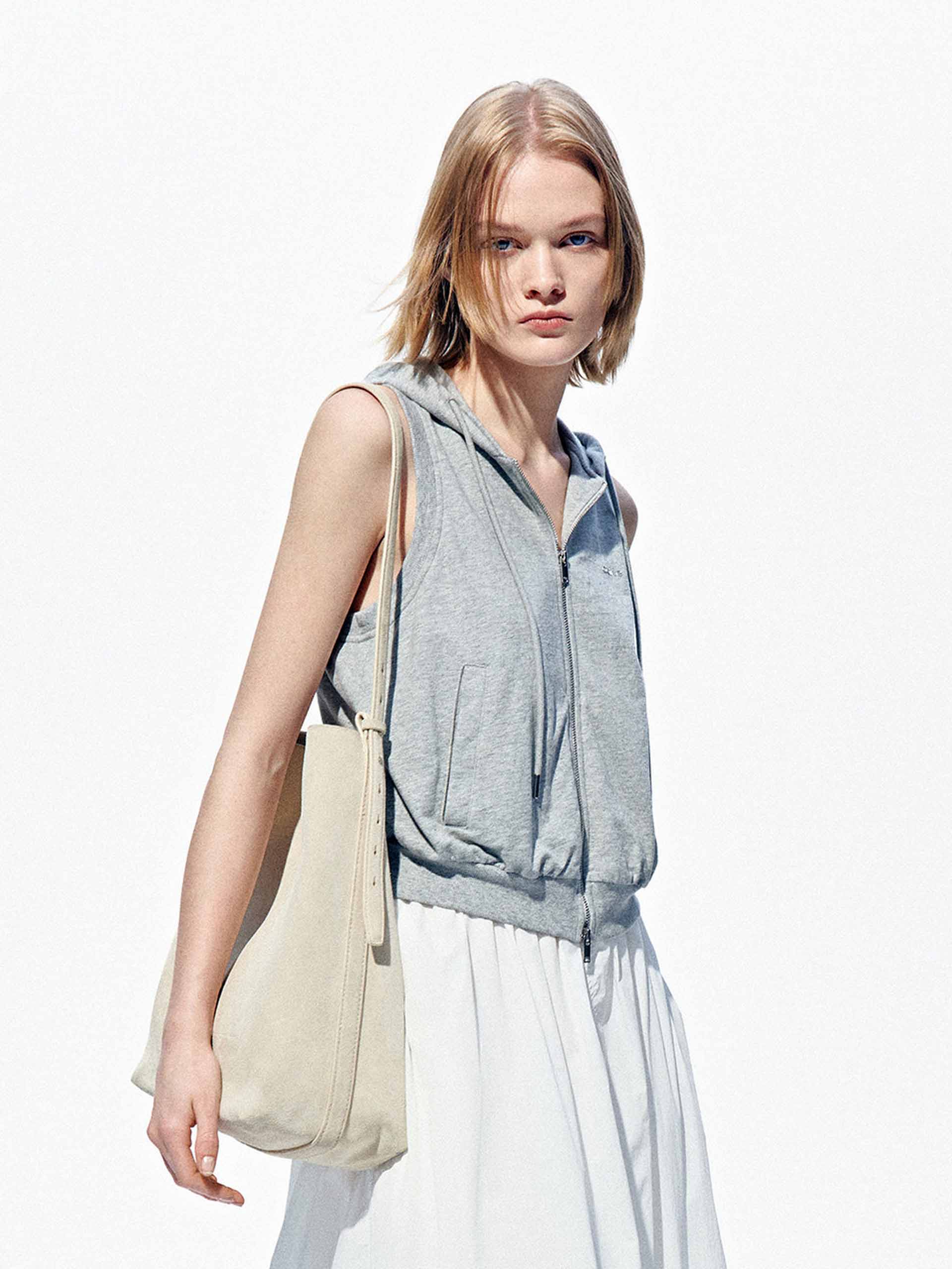 Cotton Hooded Waistcoat - Image 6