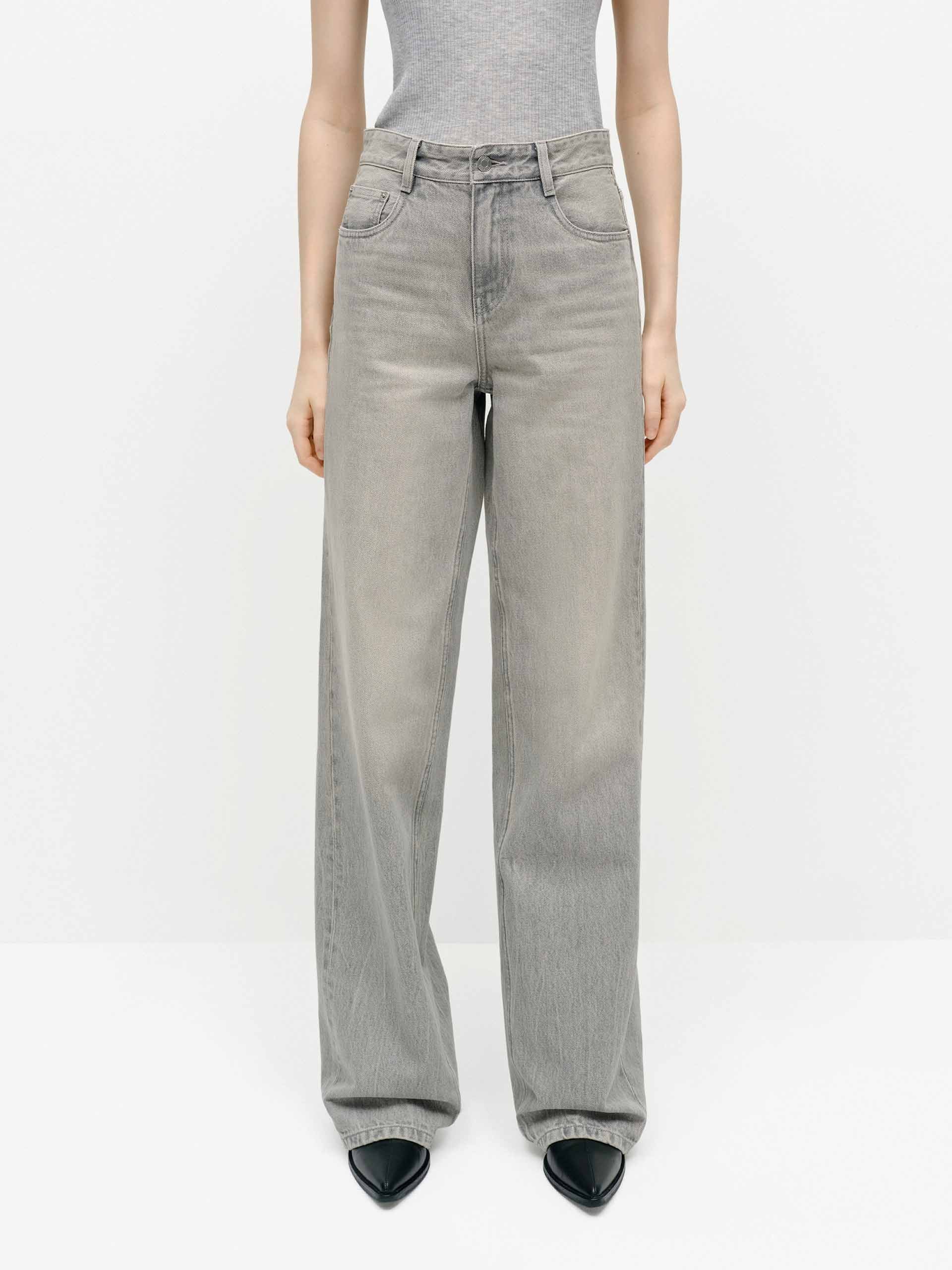 Cotton Light Grey Jeans