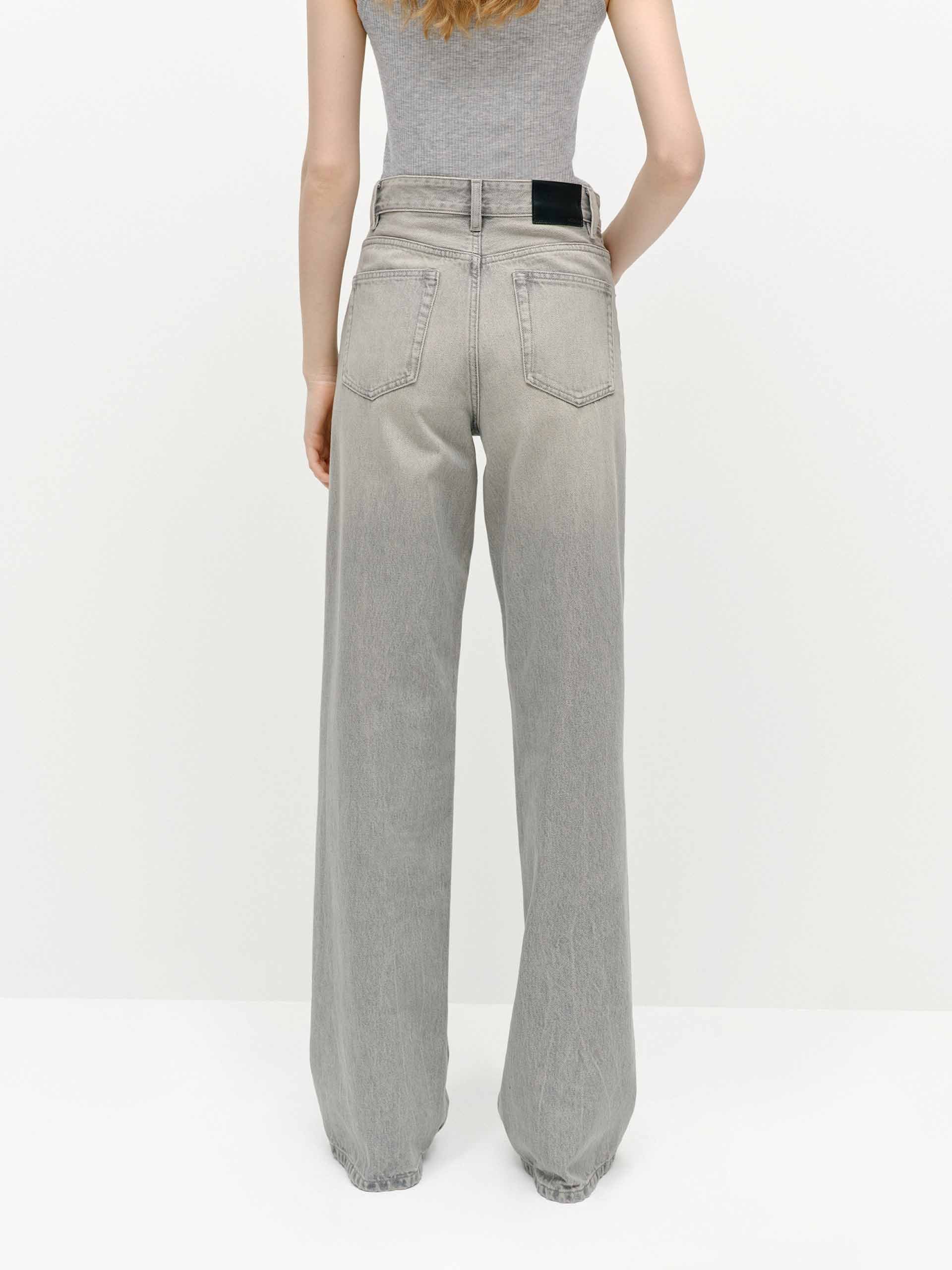 Cotton Light Grey Jeans - Image 3
