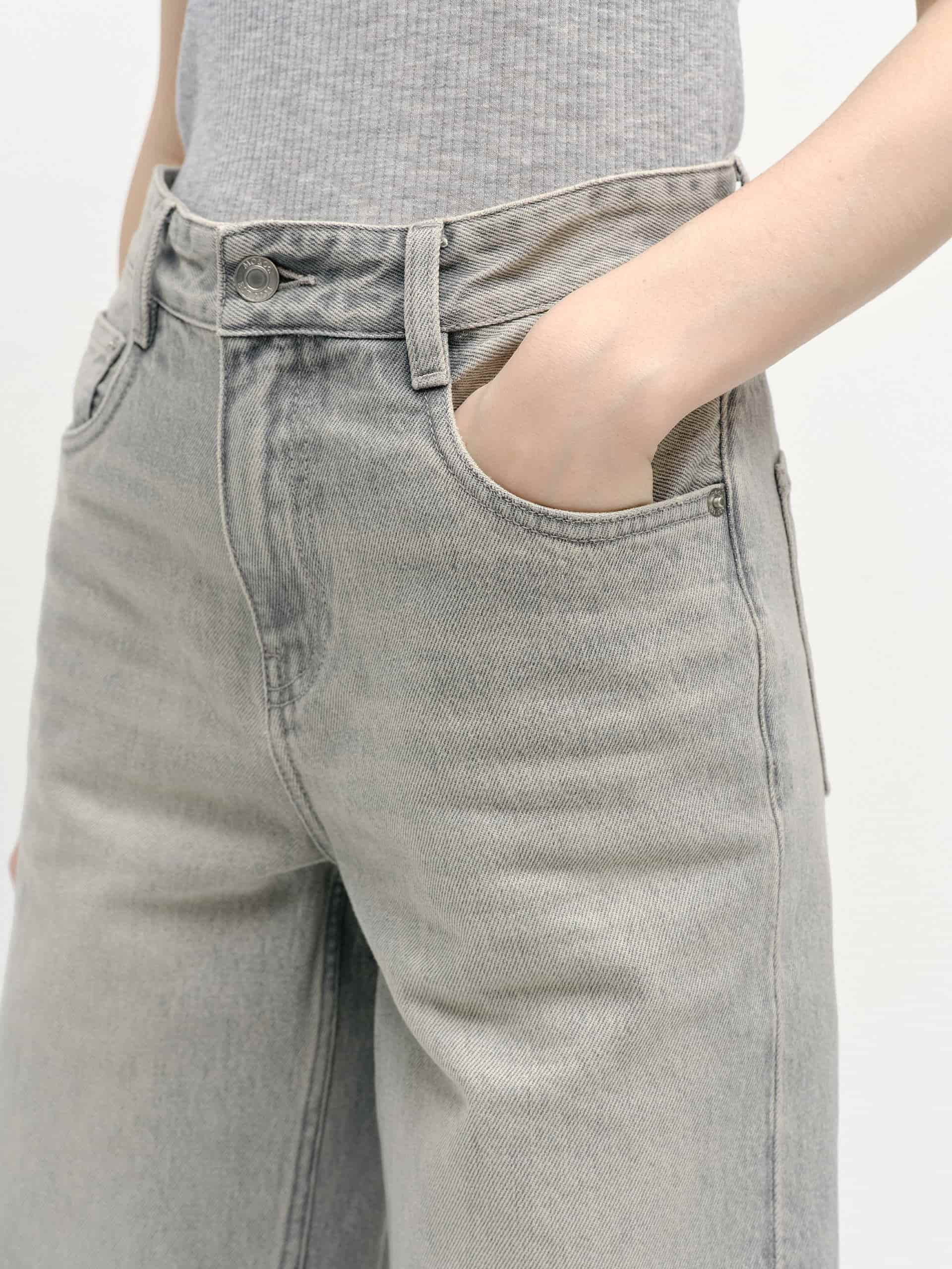 Cotton Light Grey Jeans - Image 7
