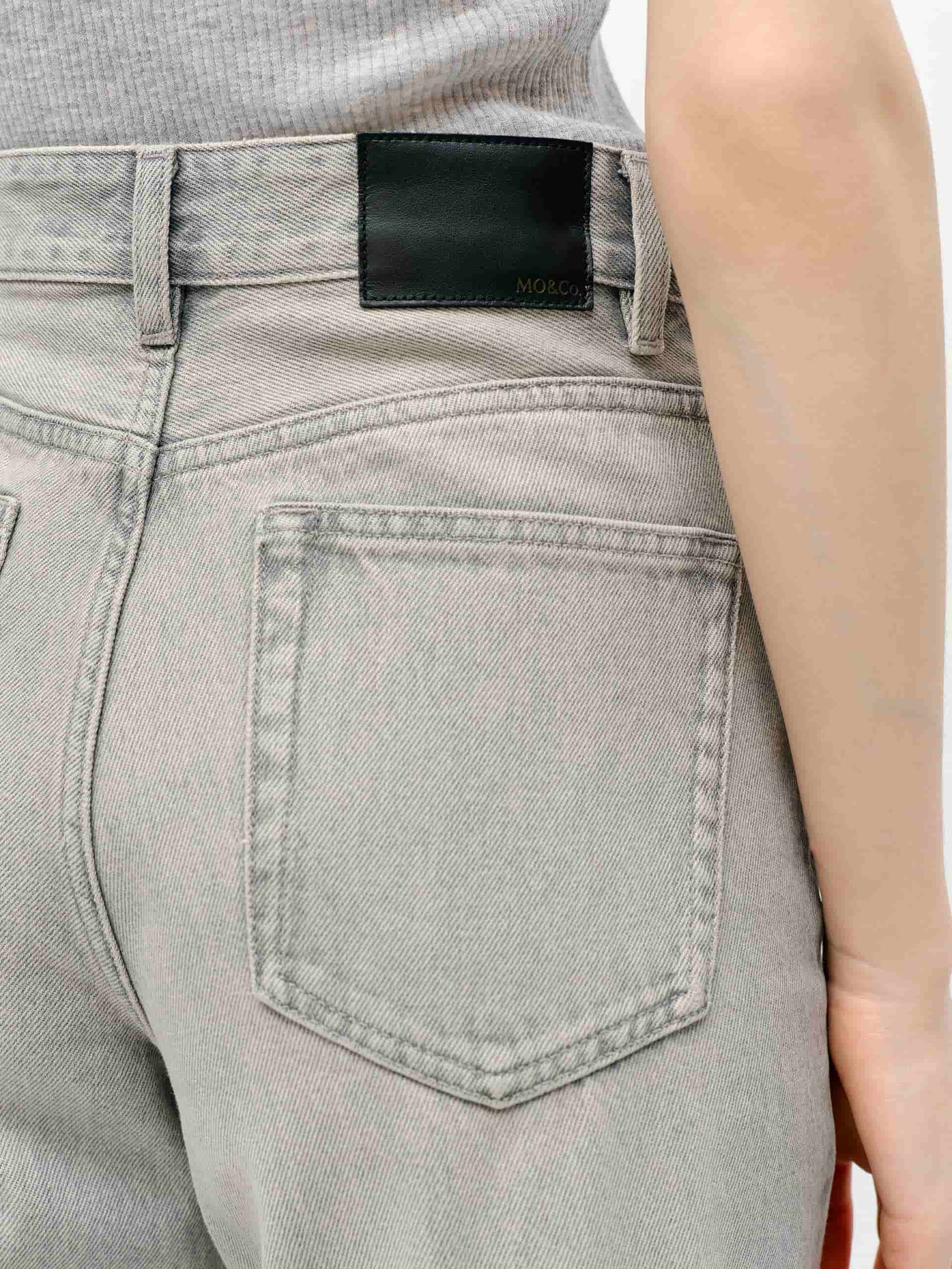 Cotton Light Grey Jeans - Image 8