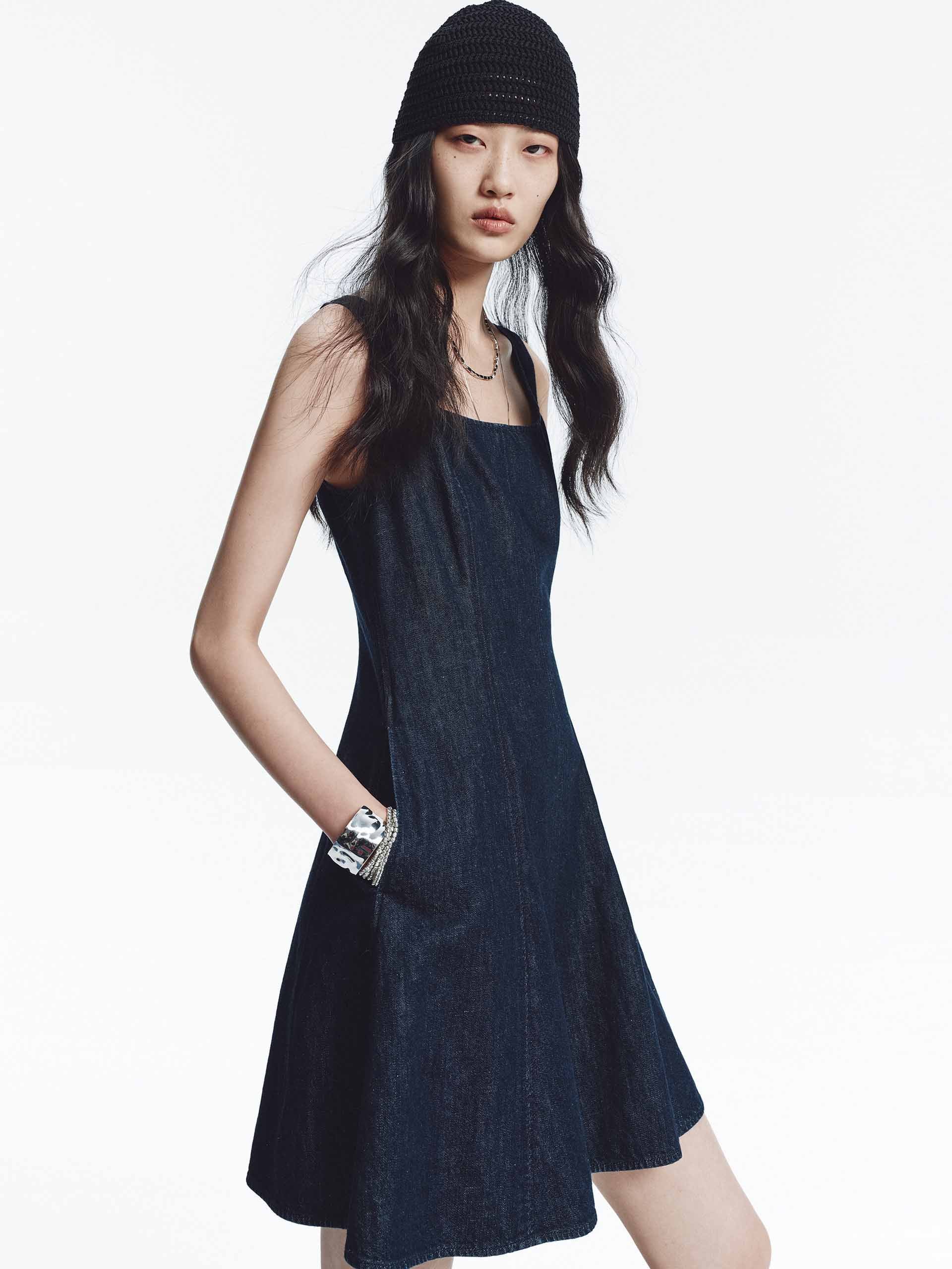 Cotton Linen A-line Dress - Image 7