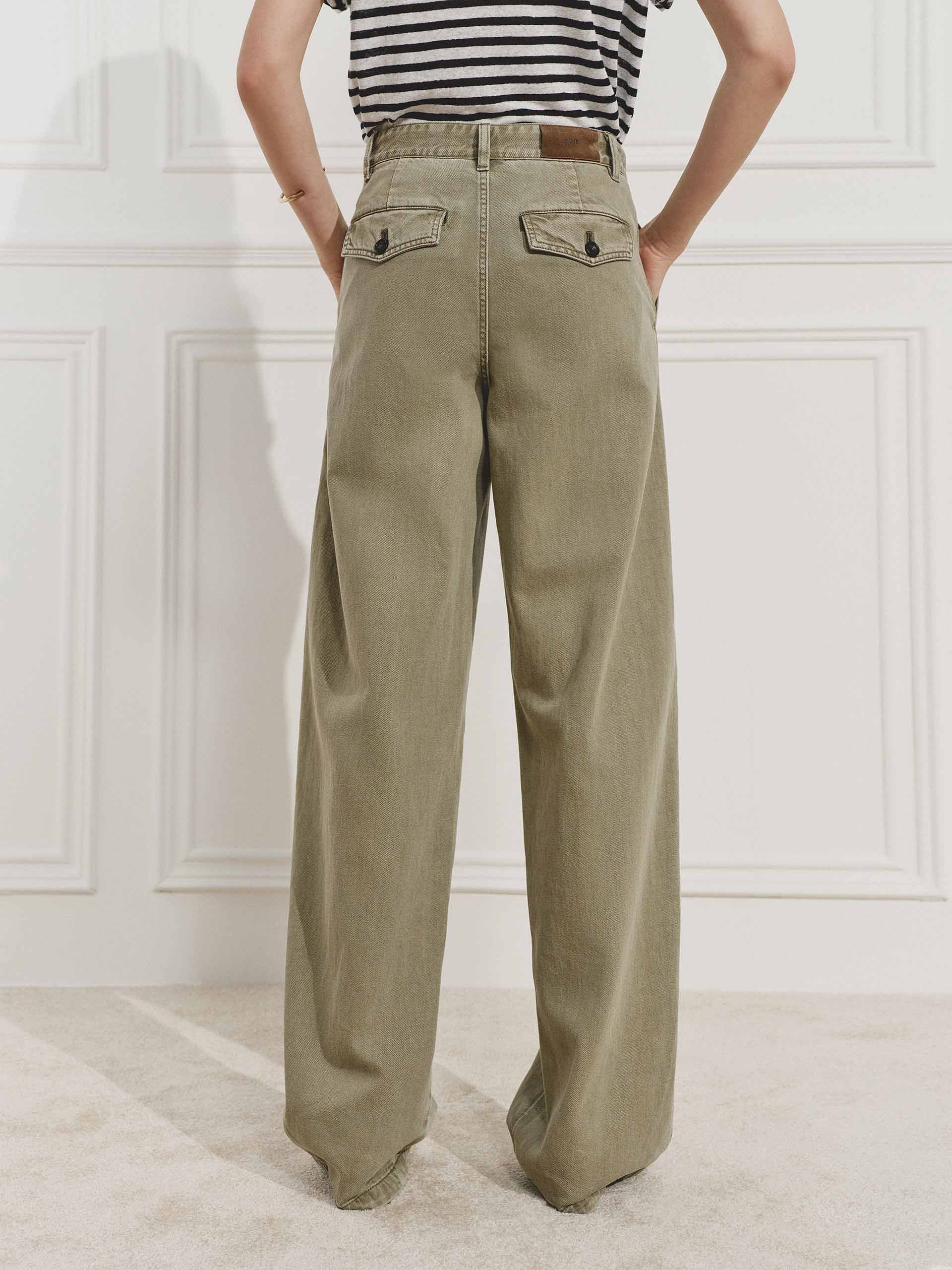 Cotton Linen Relaxed Jeans - Image 3