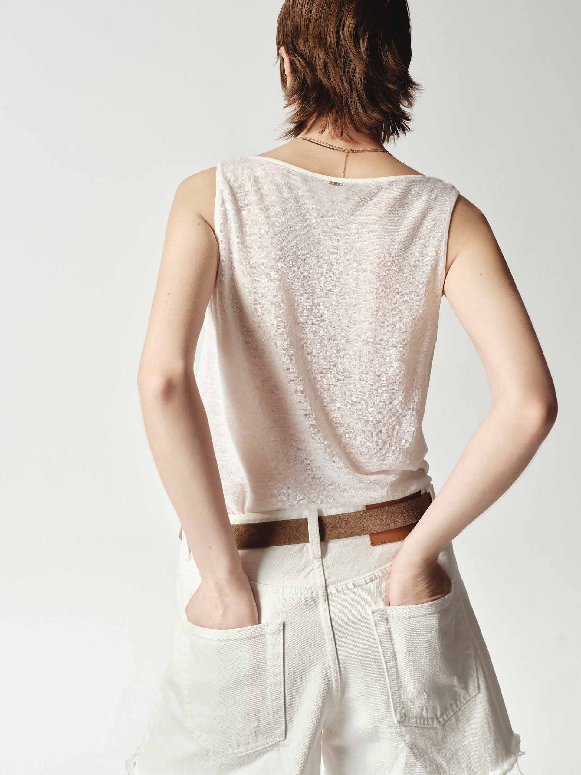 Cotton Linen Tank Top - Image 6