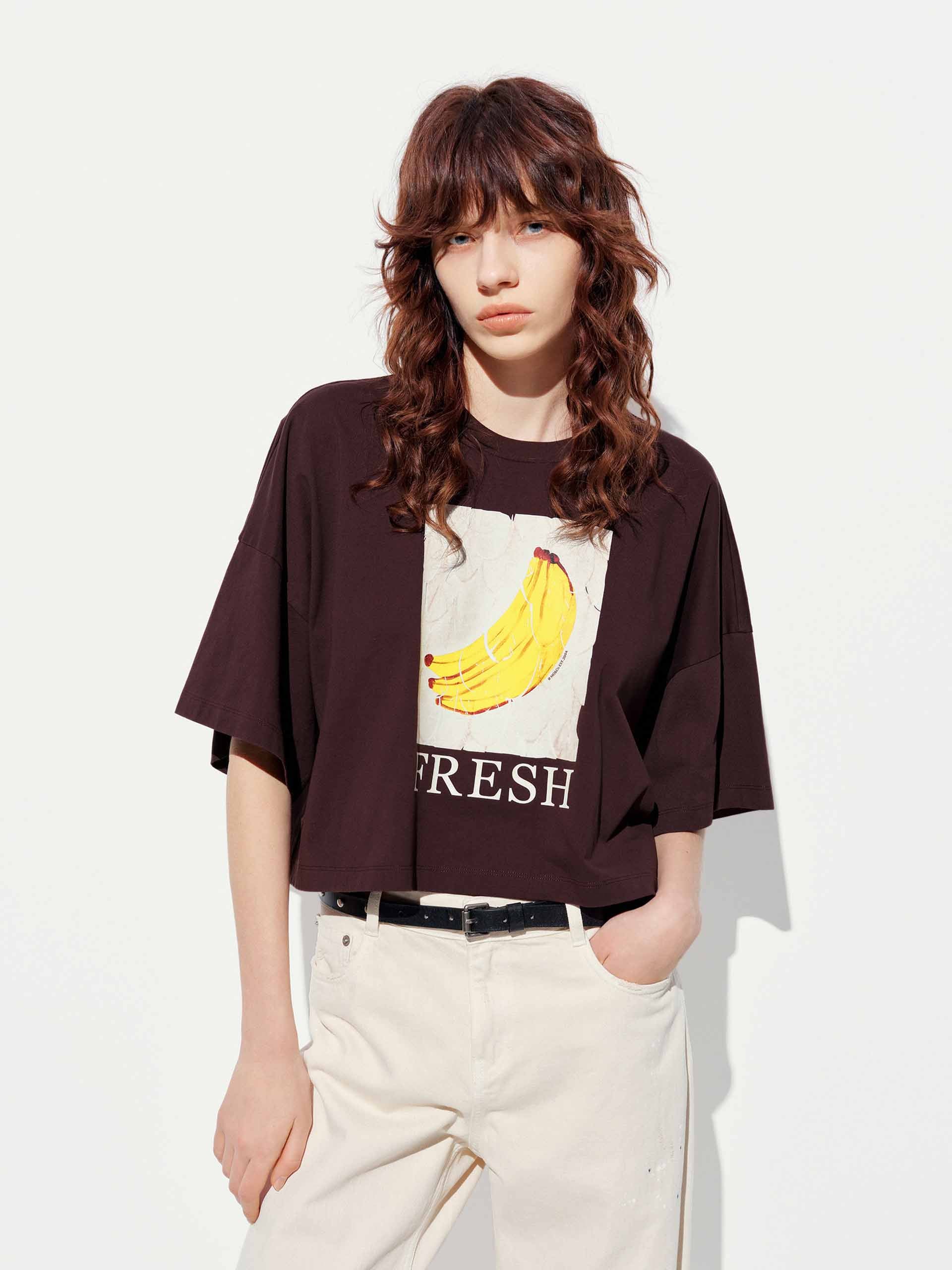 Cotton Printed Short T-shirt - Image 8