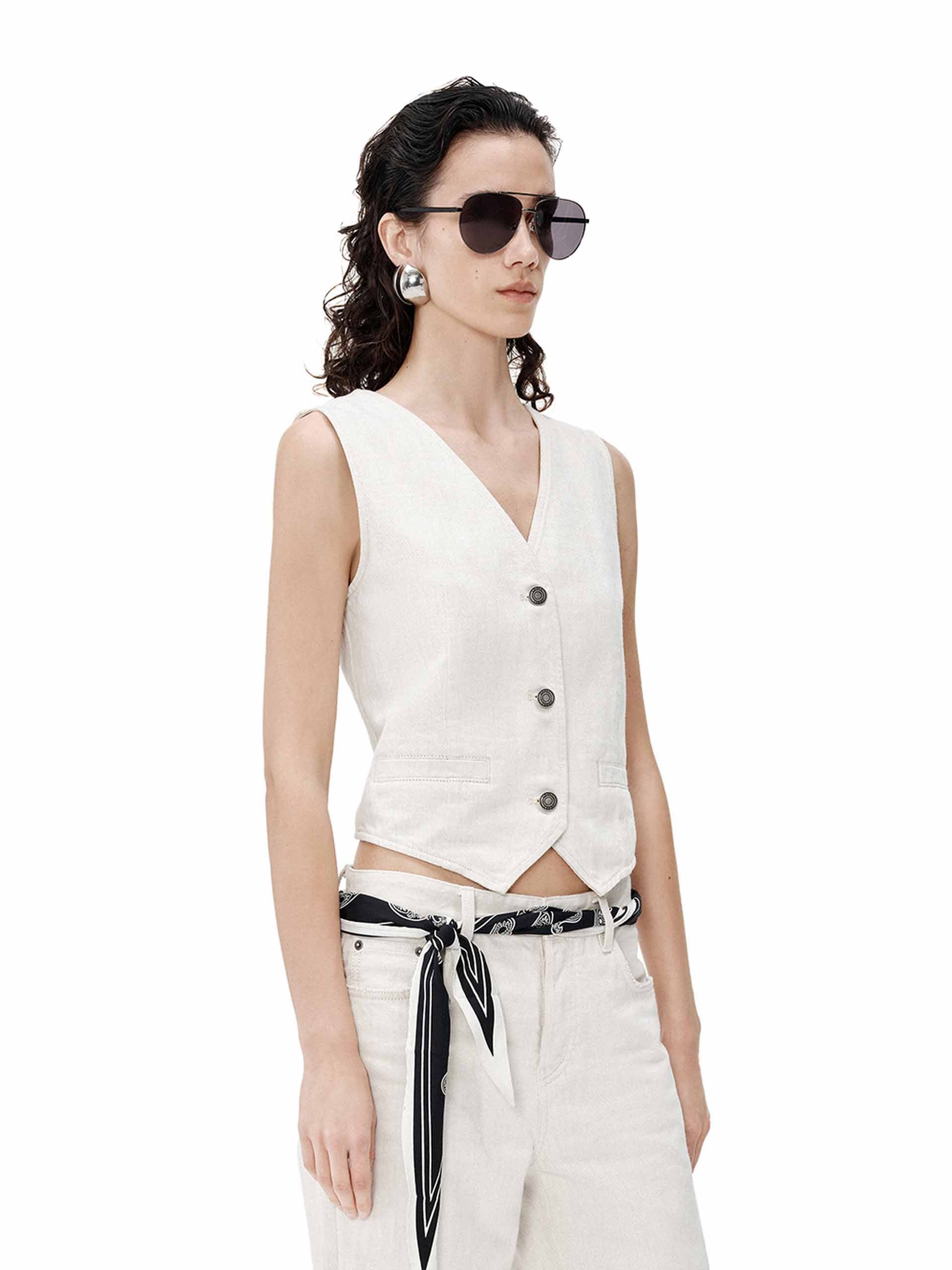 Cotton Short Waistcoat - Image 6