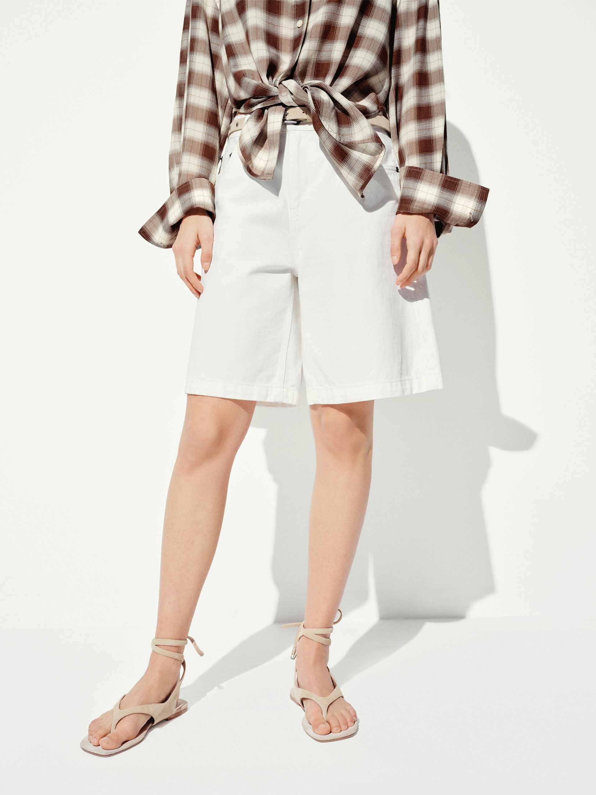 Cotton Straight Loose Shorts