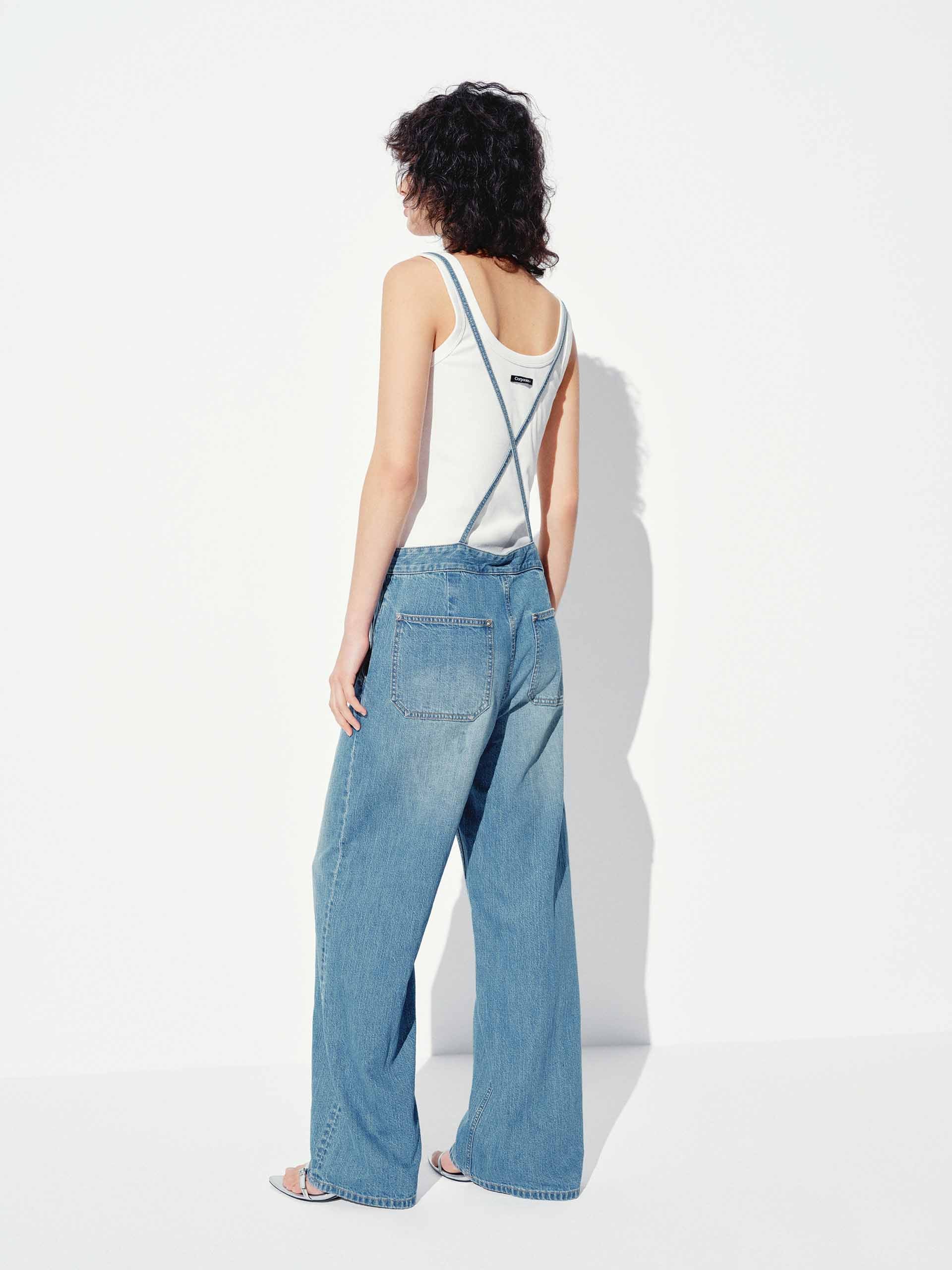 Cotton Tank Straight Jumpsuit - Image 3