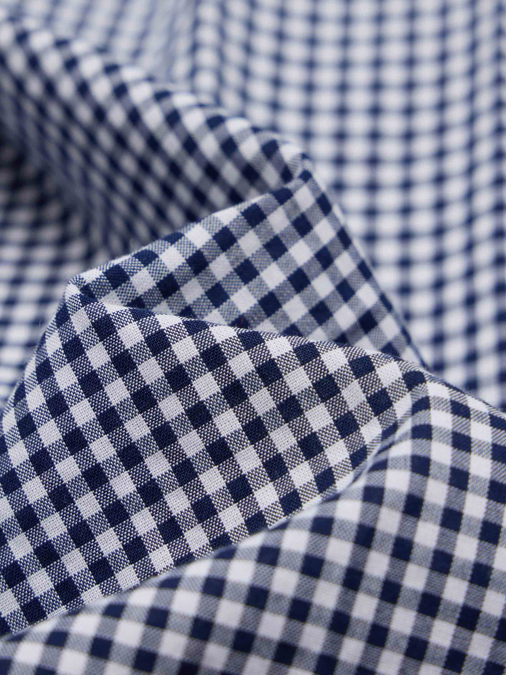 Cotton Tie Plaid Blouse - Image 4