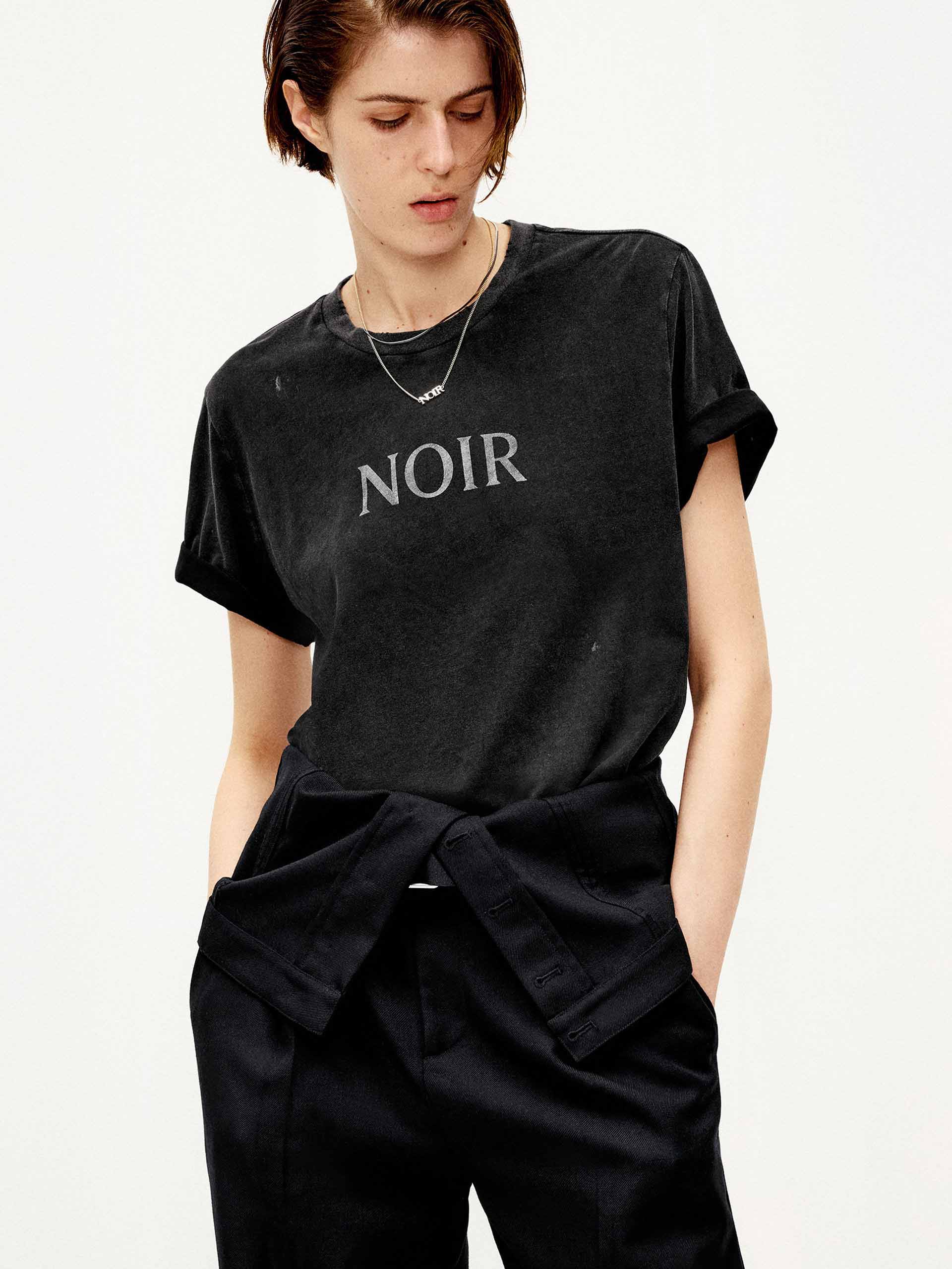 Crew Neck Splatter T-shirt - Image 9