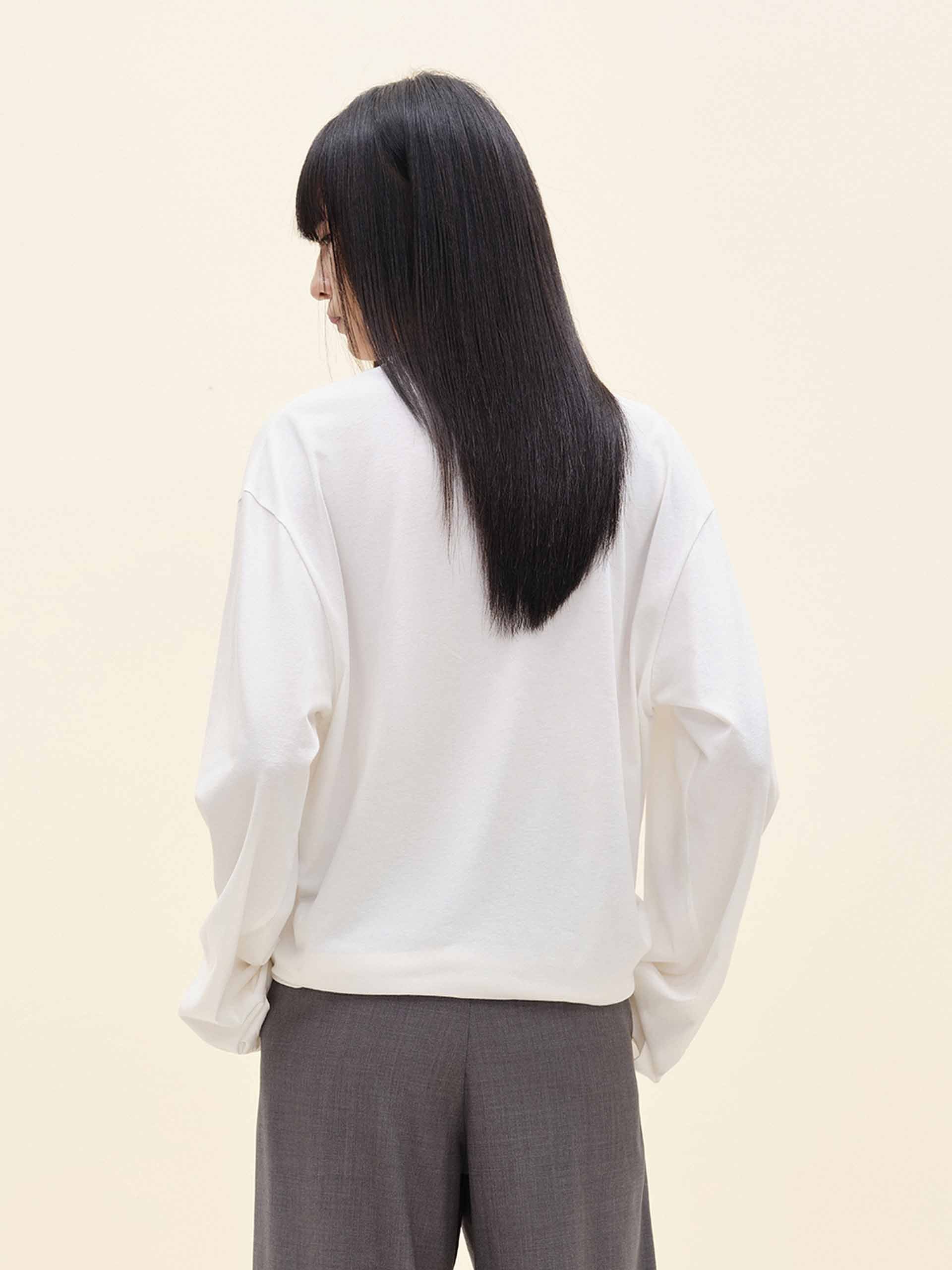 Crewneck Cotton Blend T-shirt - Image 7