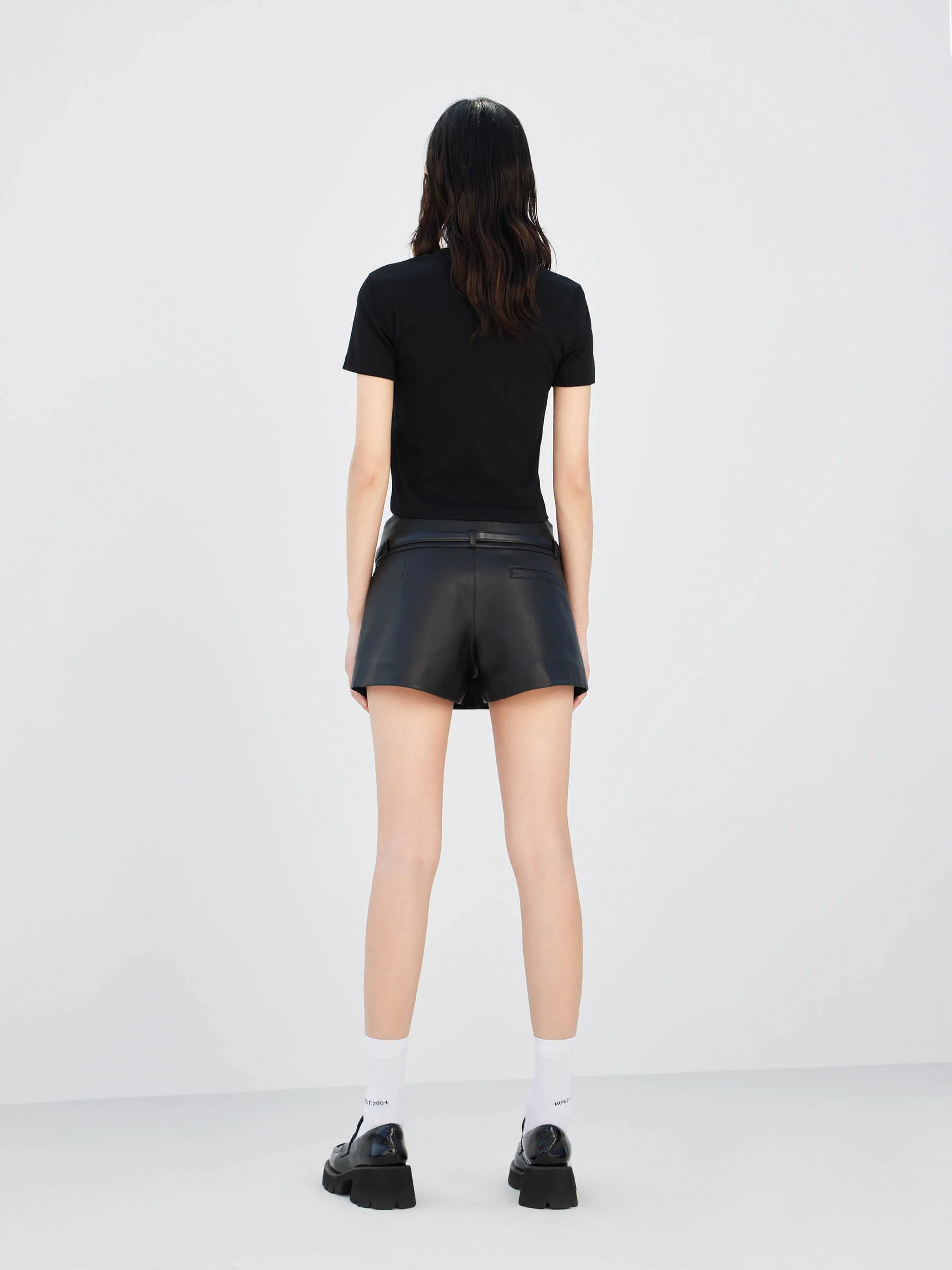 HOT SALE Crewneck Cotton Openwork T-shirt - Image 6