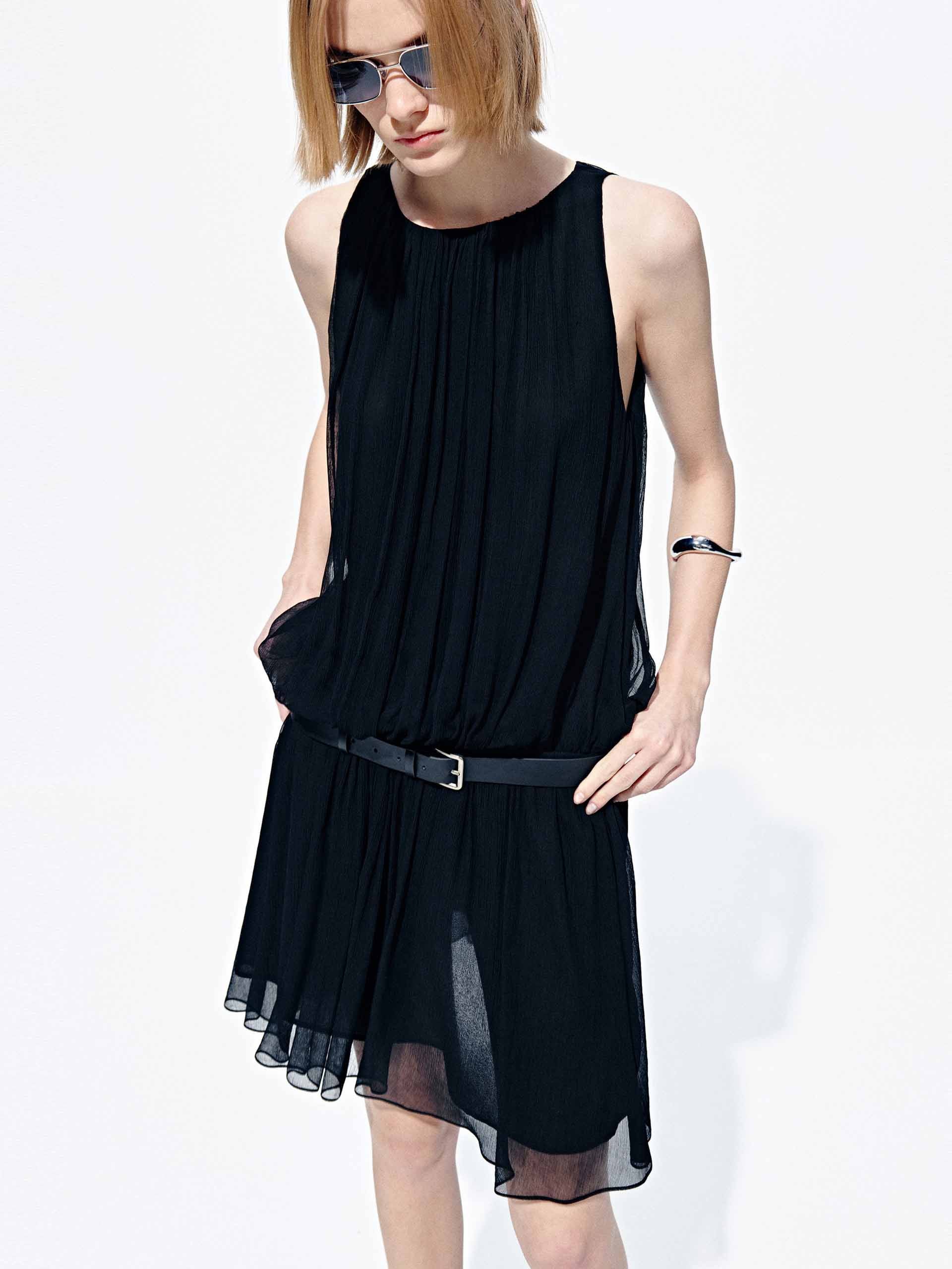 Crinkle Textured Mini Dress - Image 2