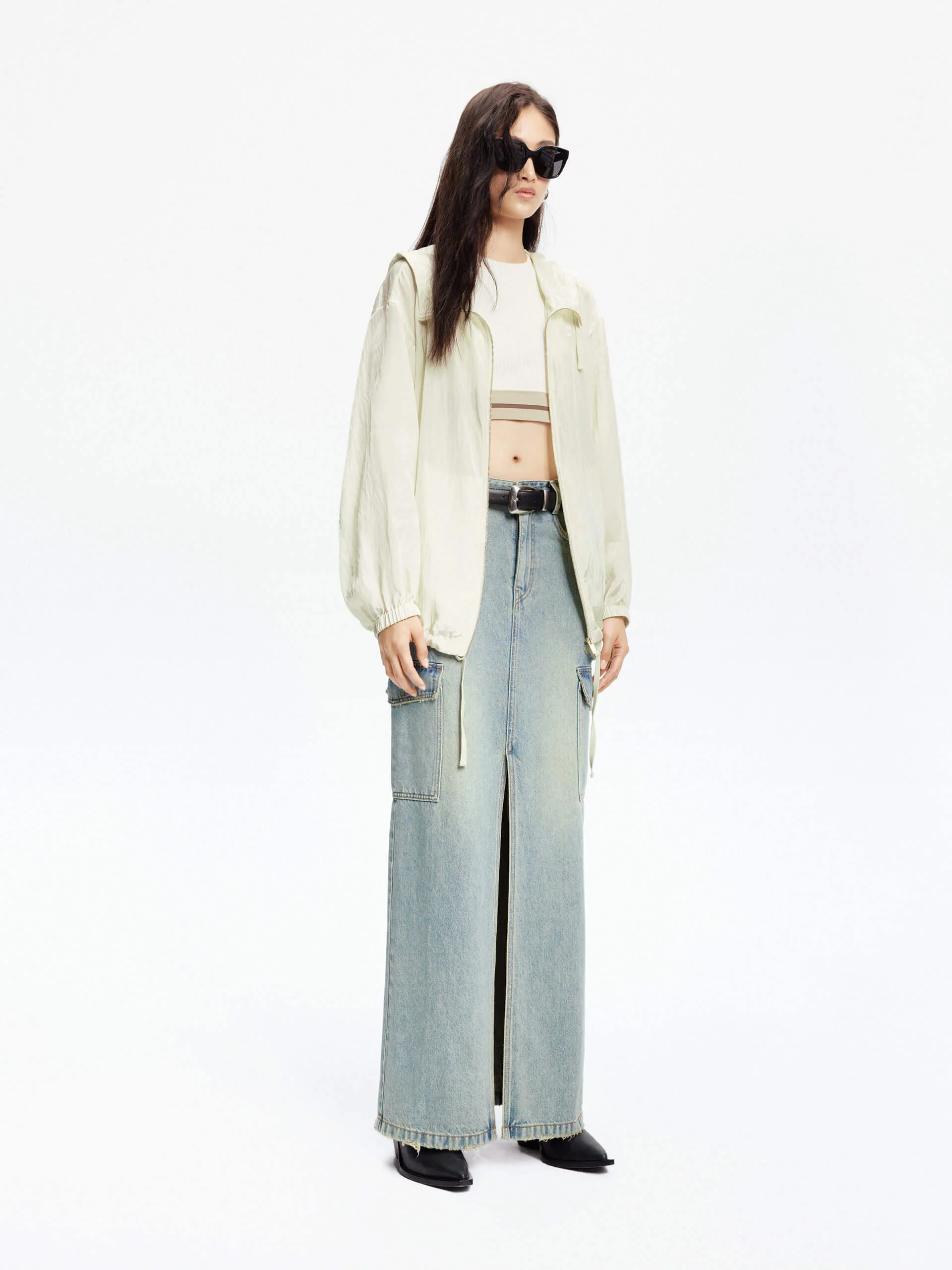 Crinkled Textured Hood Jacket - Image 14