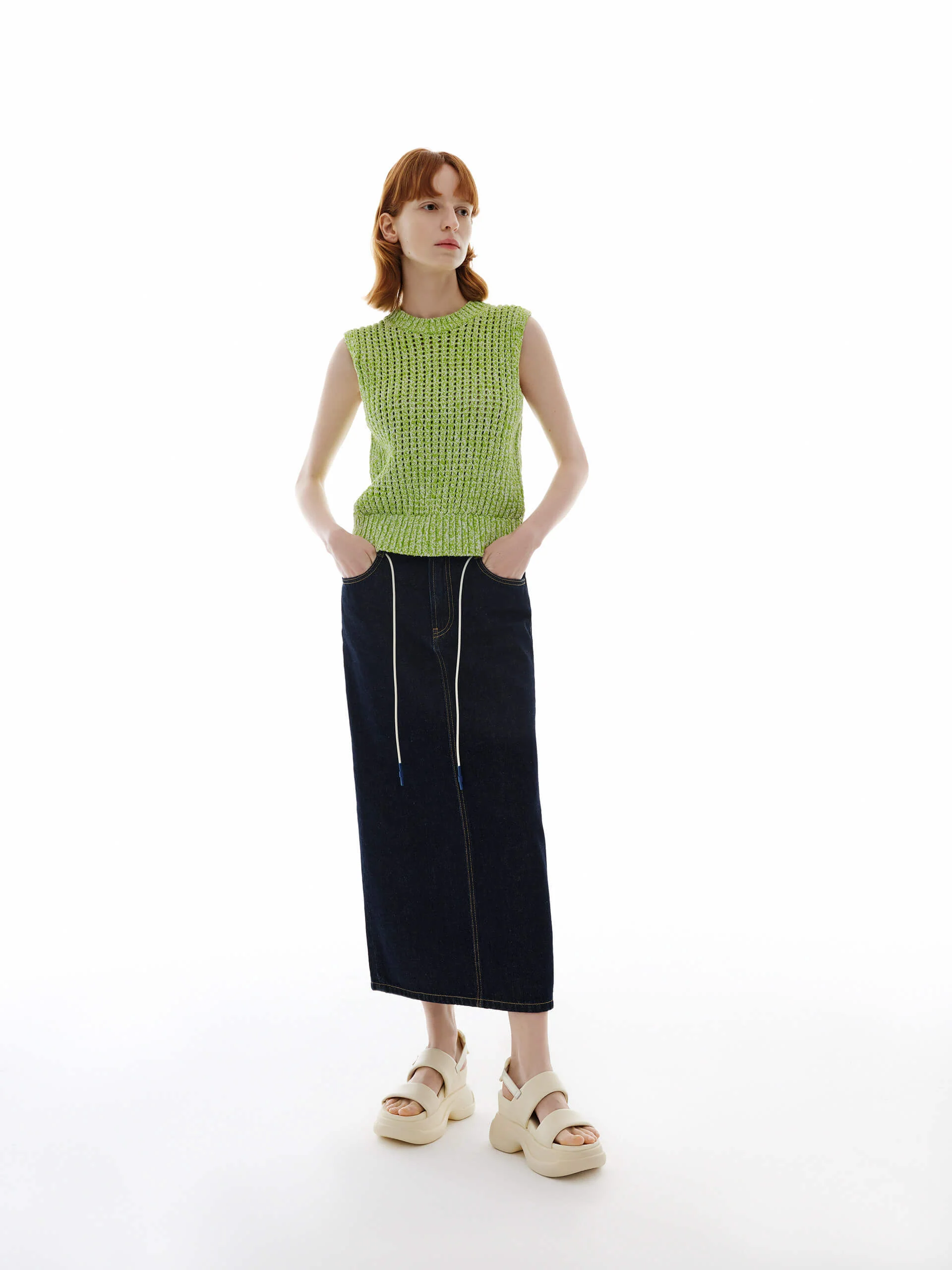 Crochet Knitted Sleeveless Top - Image 8