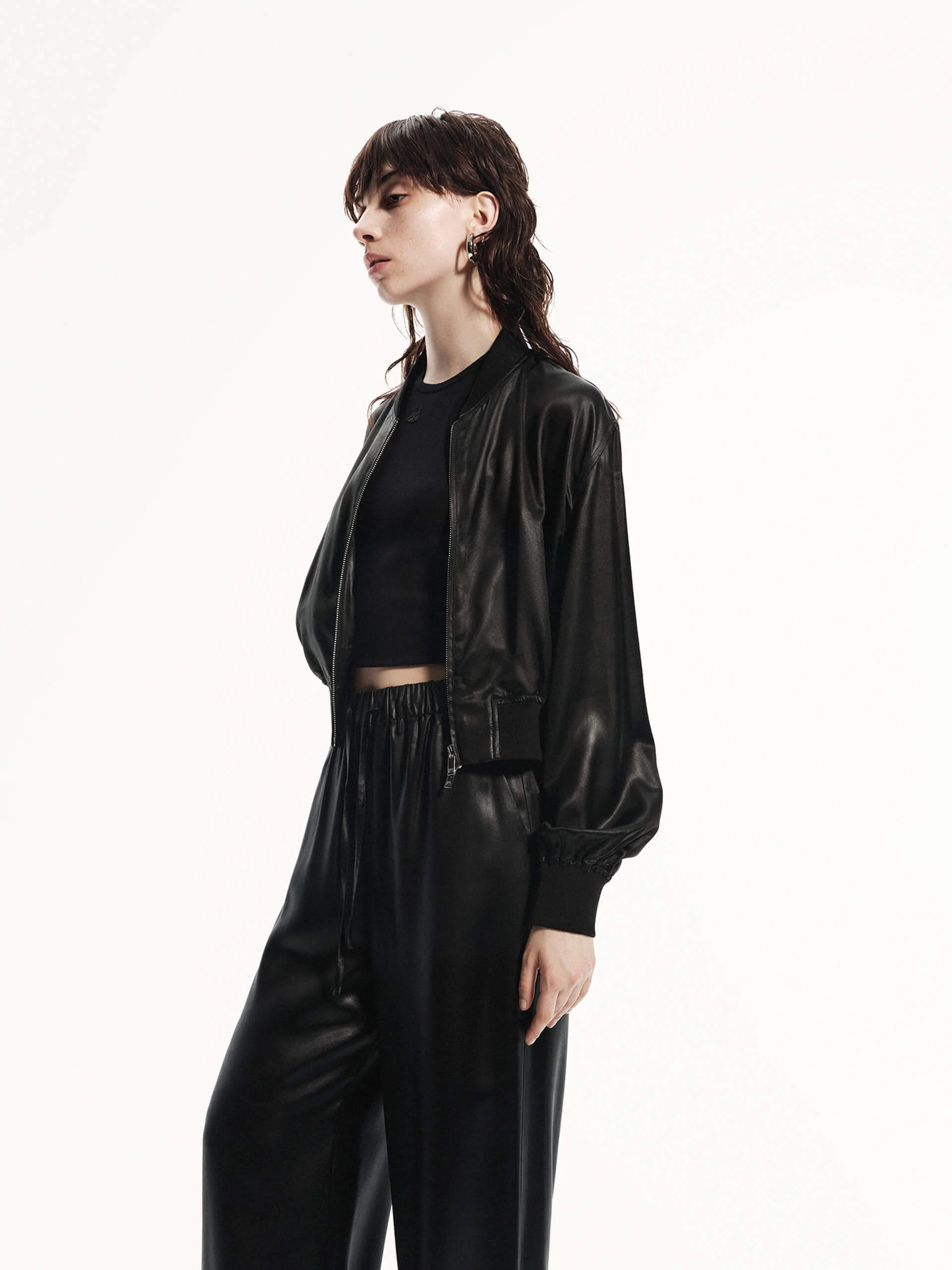 Cropped Baseball Jacket - Image 7