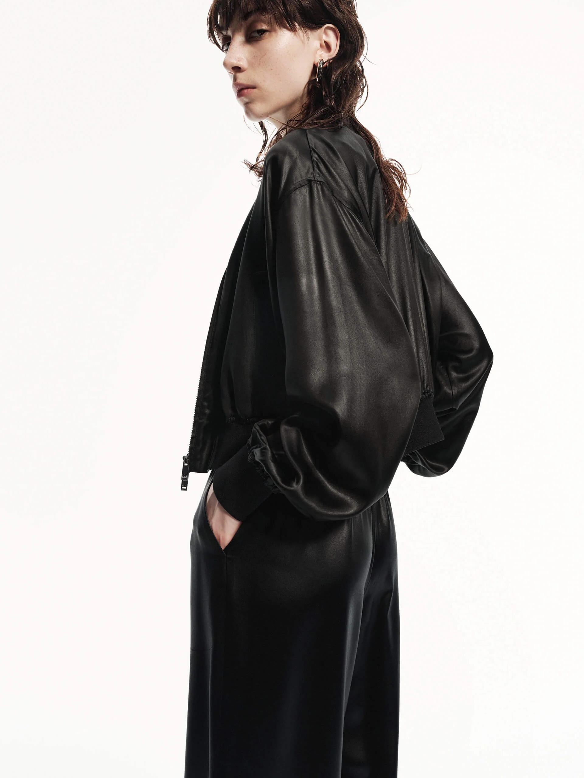 Cropped Baseball Jacket - Image 8