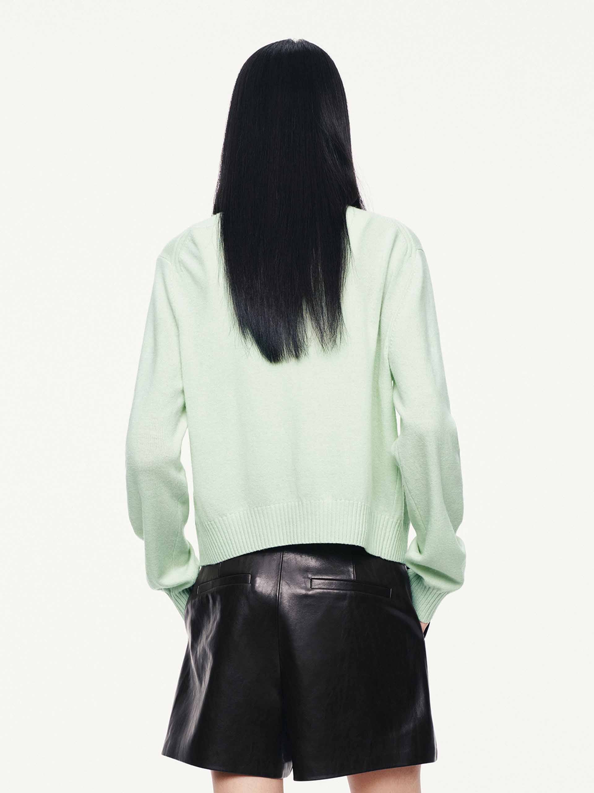 Cropped Button Closure Cardigan - Image 6