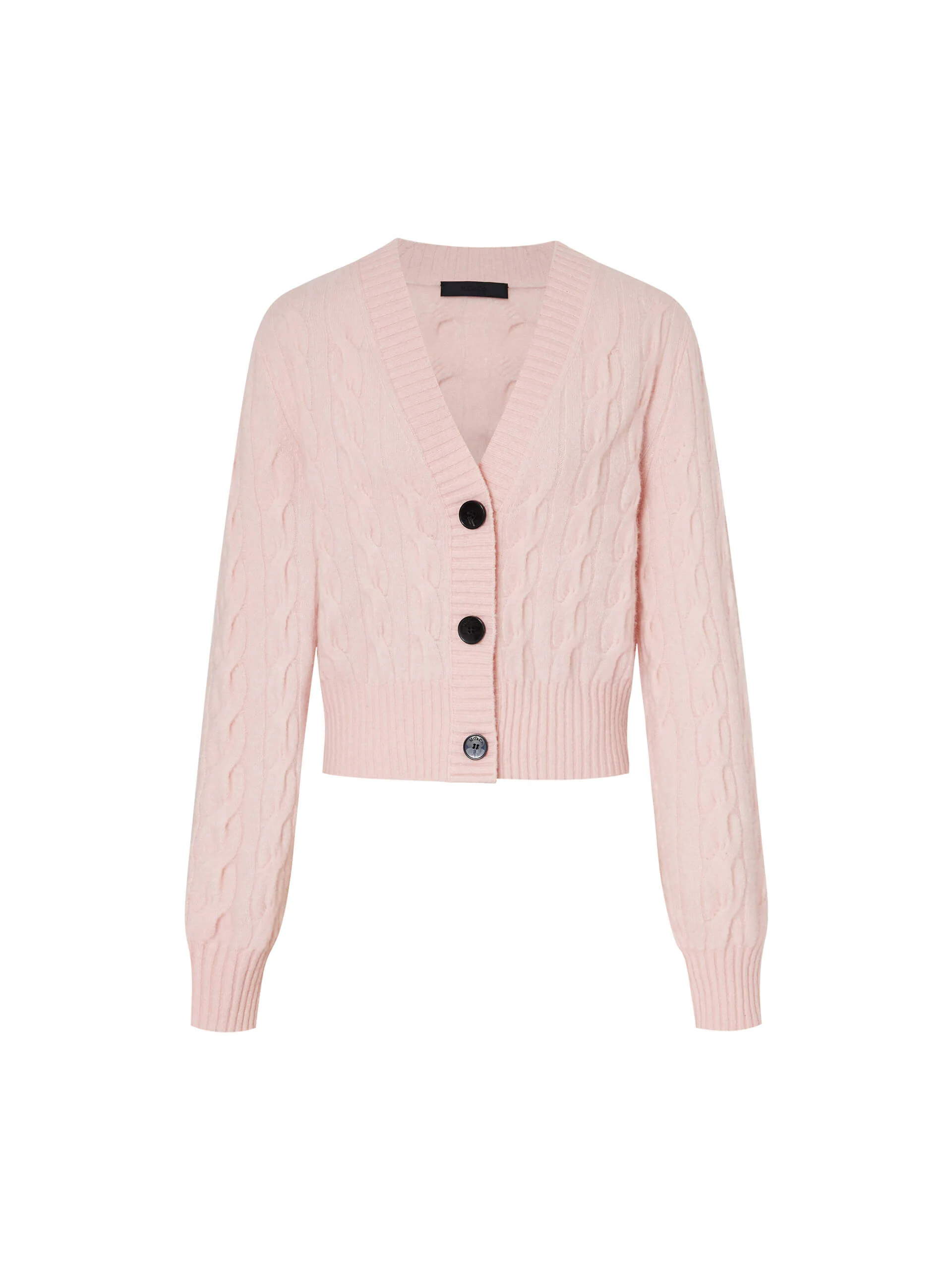 Cropped Cable Knit Cardigan - Image 13