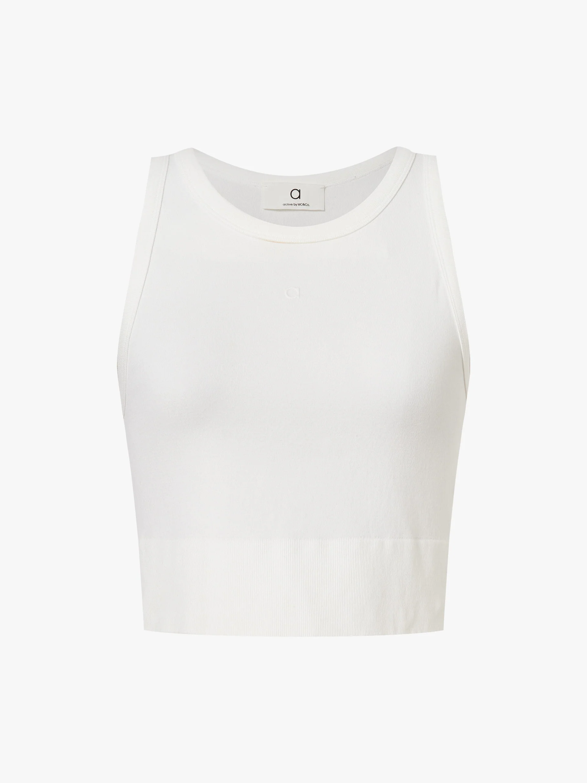 Cropped Cotton Blend Tank Top - Image 5