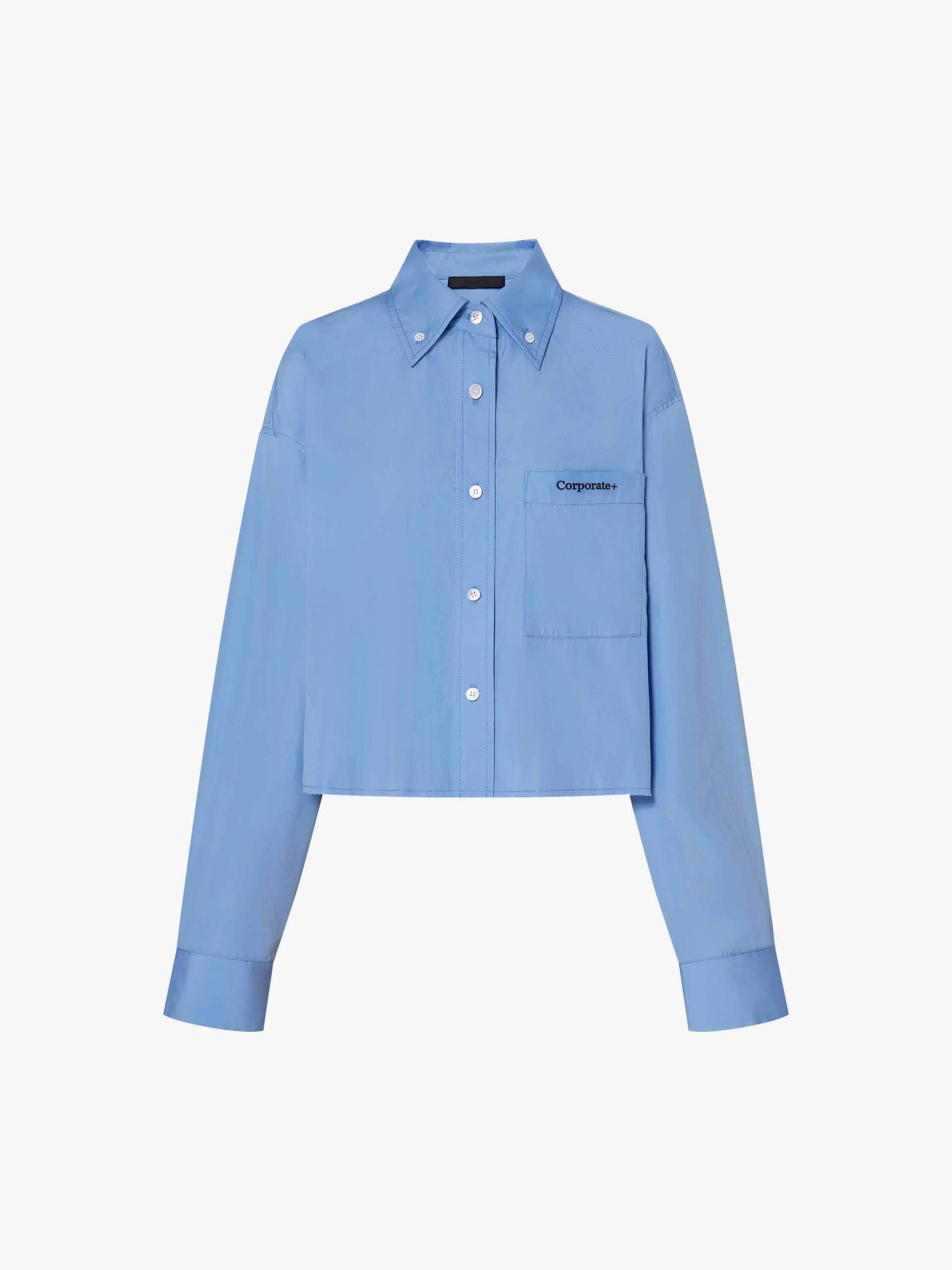 Cropped Cotton Shirt - Image 5