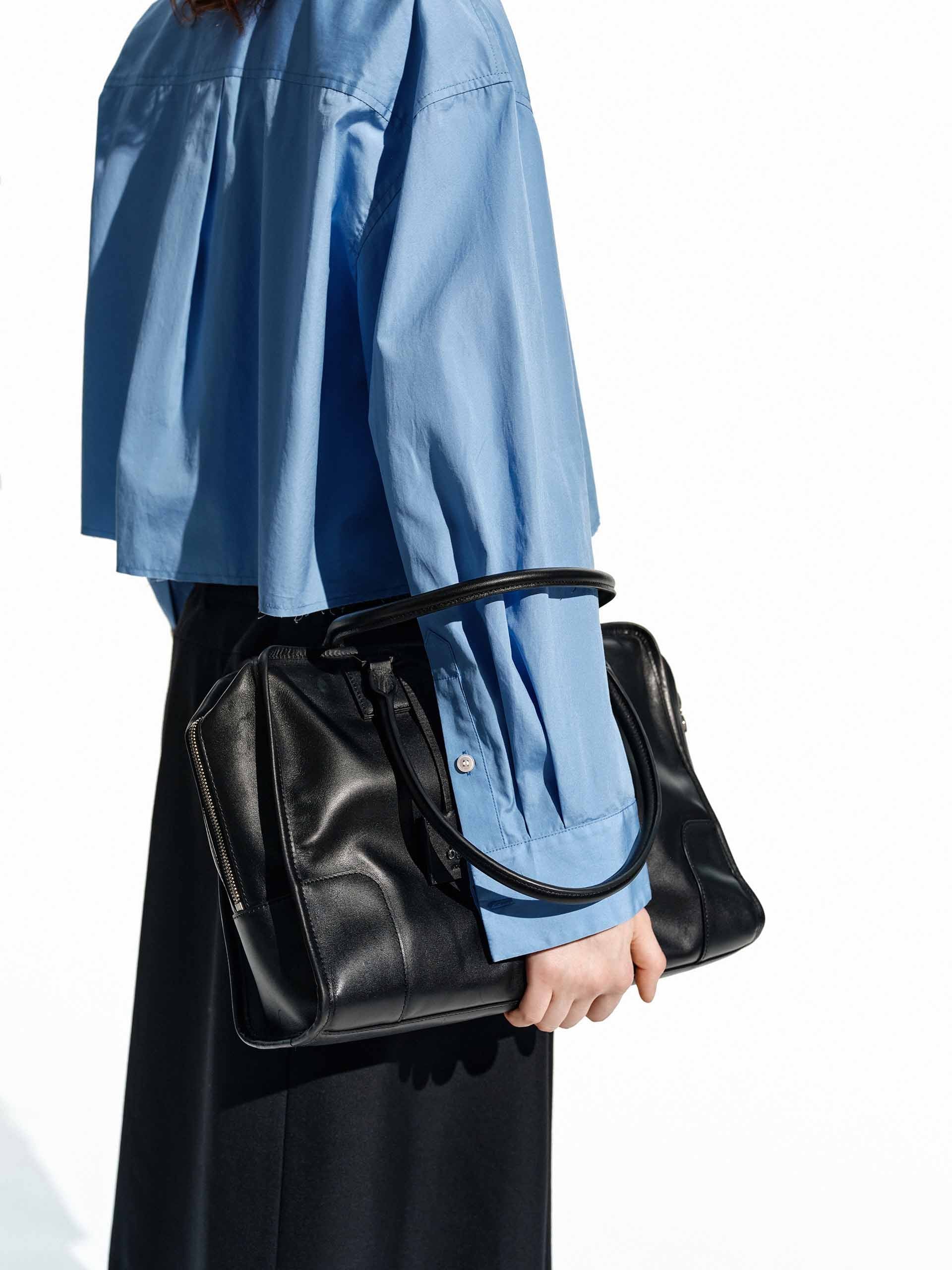 Cropped Cotton Shirt - Image 8