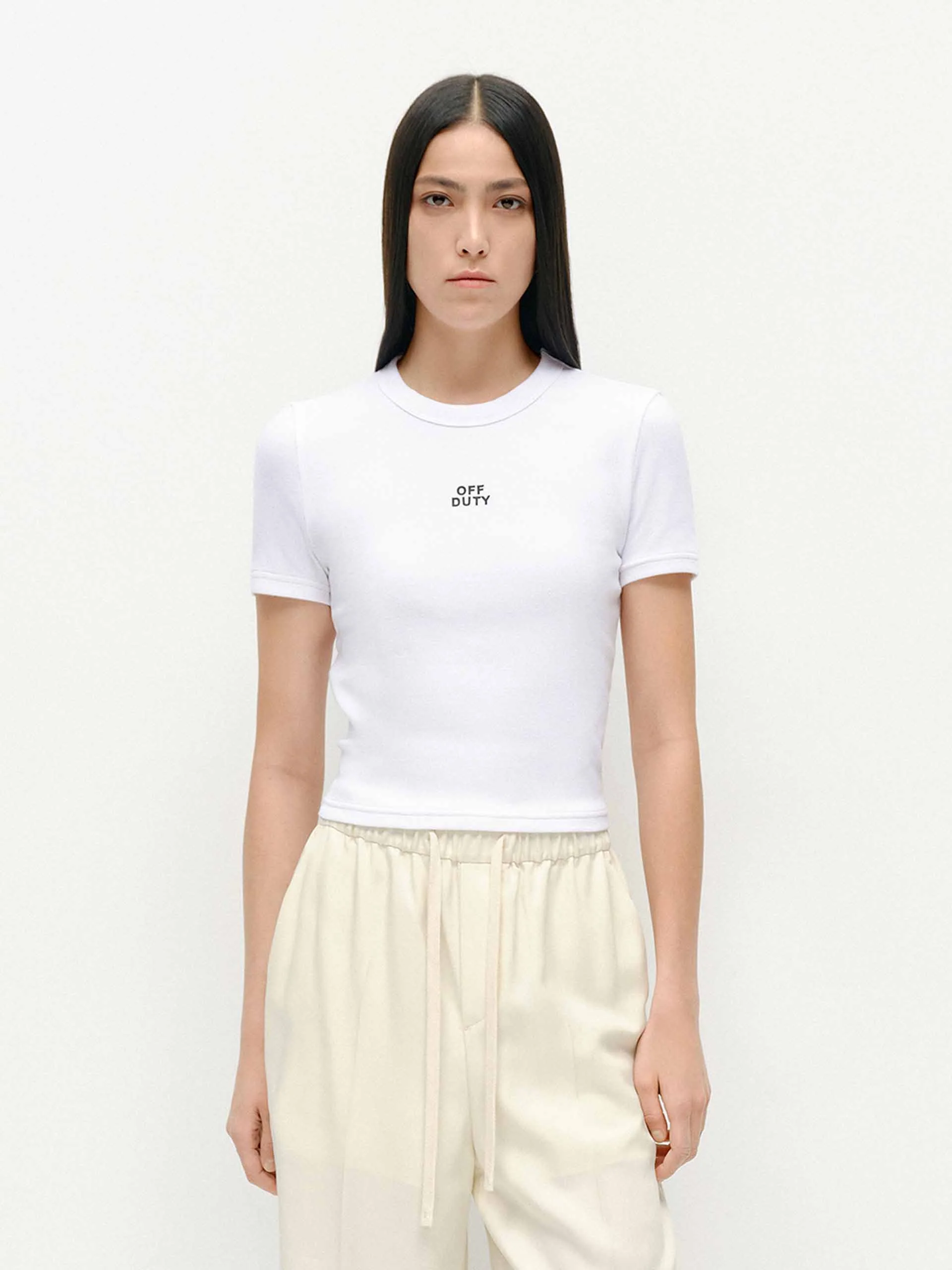 Cropped Cotton T-shirts - Image 2