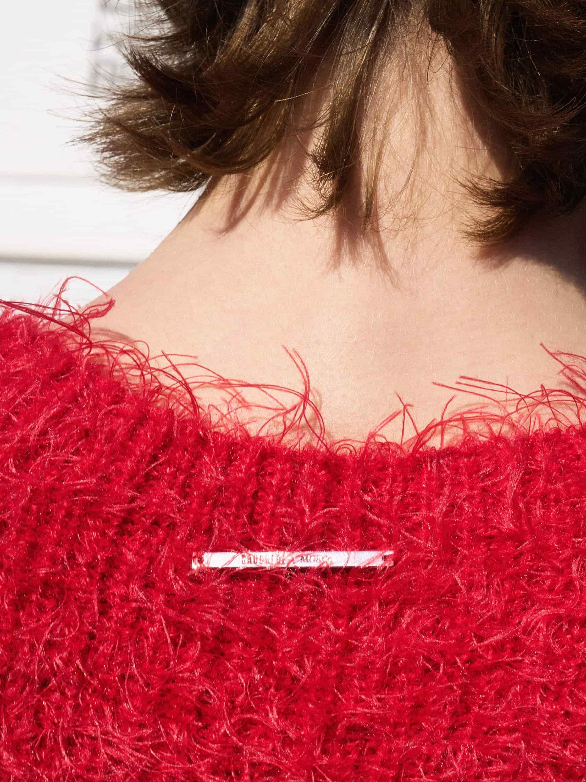 Cropped Fuzzy Knit Tank - Image 3