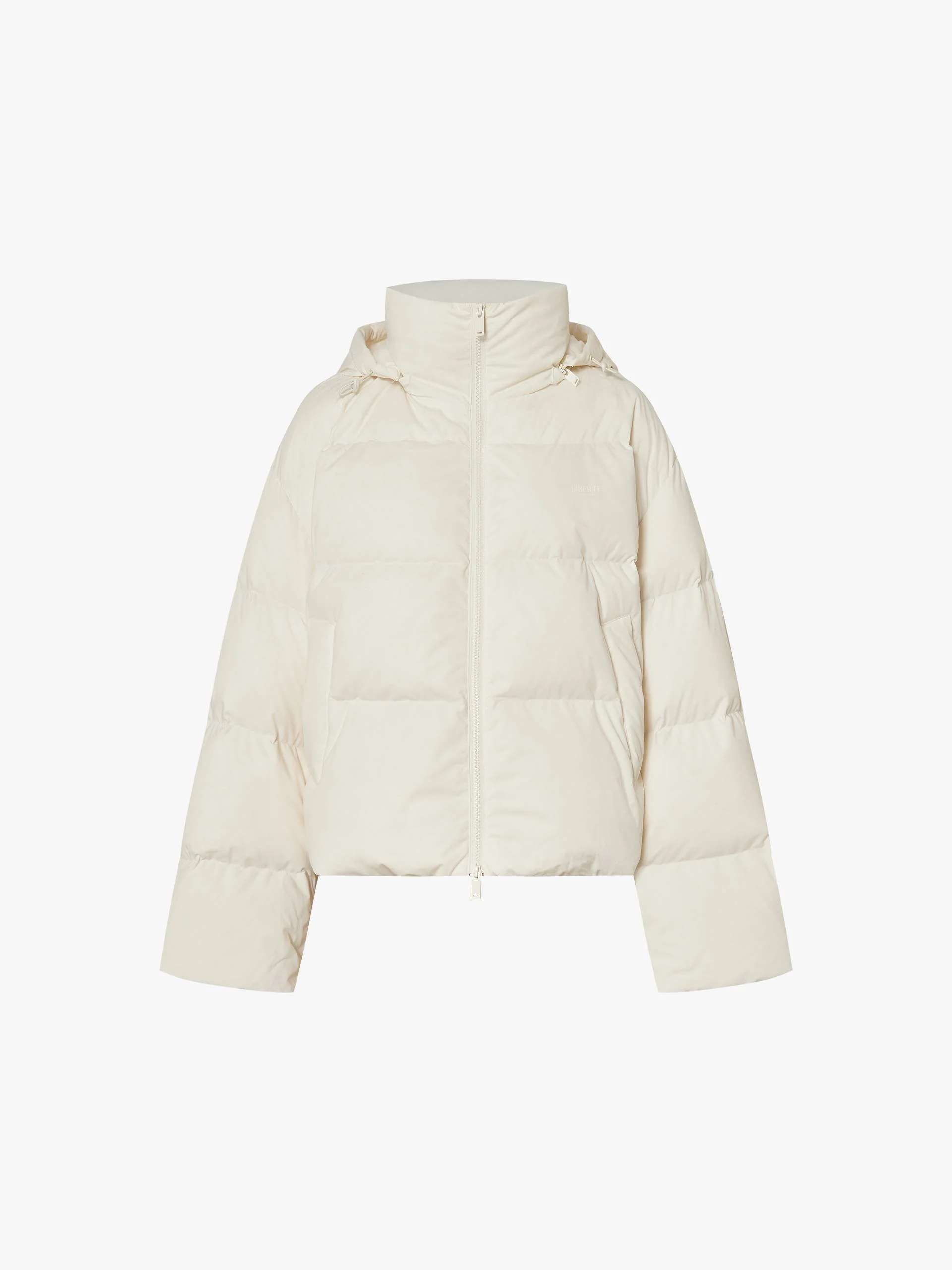 Cropped Hooded Down Jacket - Image 5