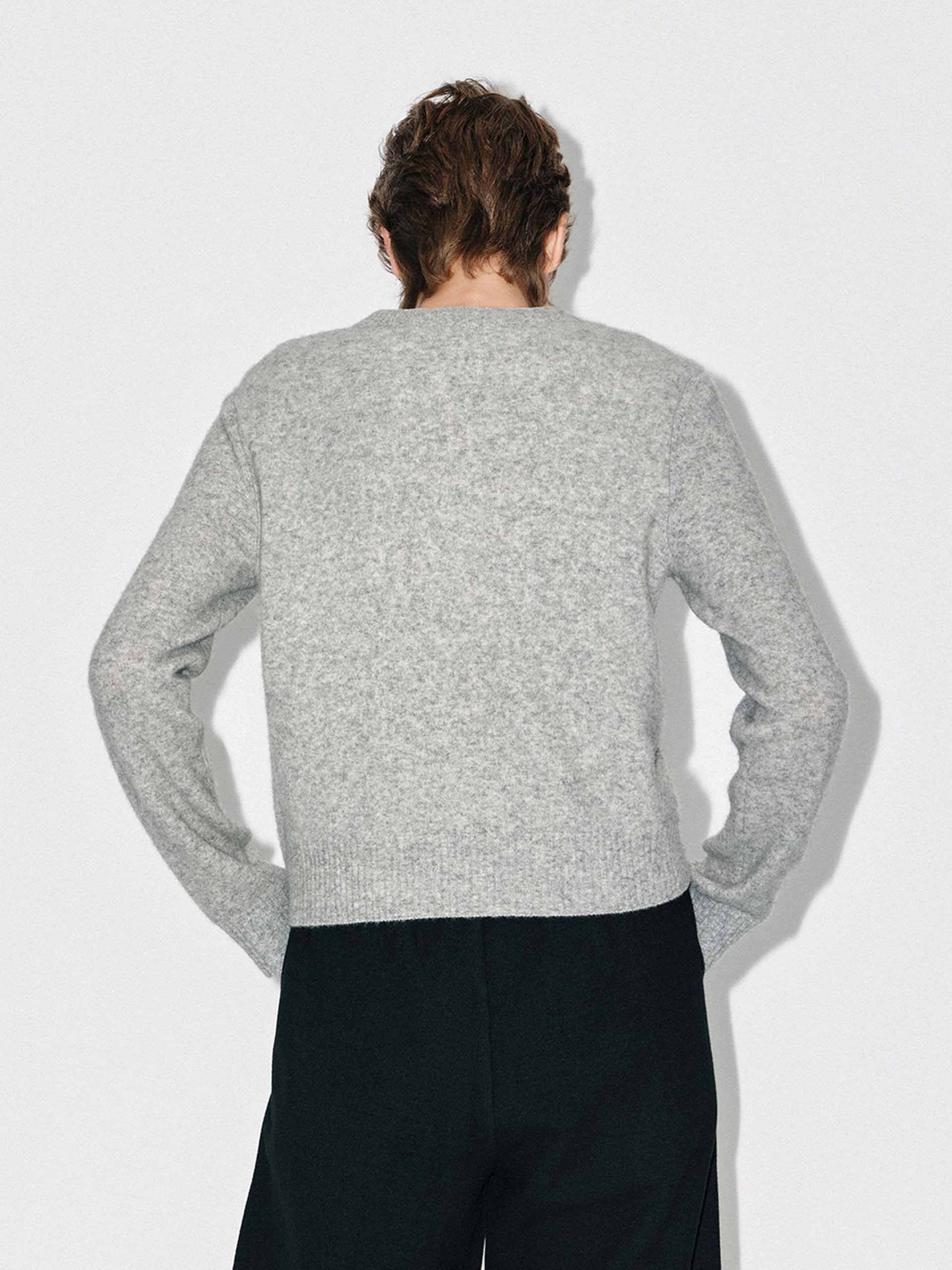 Cropped Round Neck Cardigan - Image 7