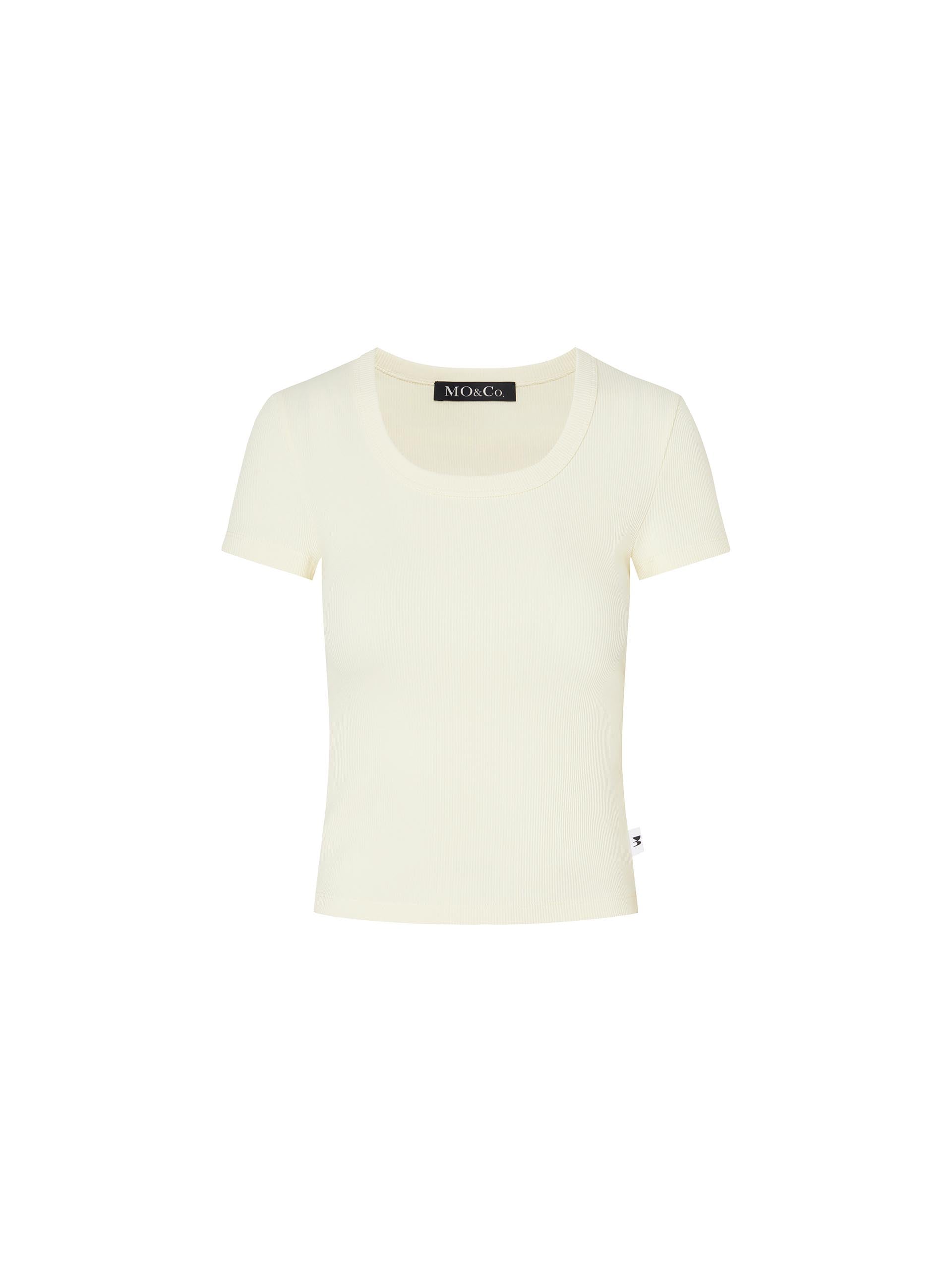 Cropped Slim Fit T-shirt - Image 10