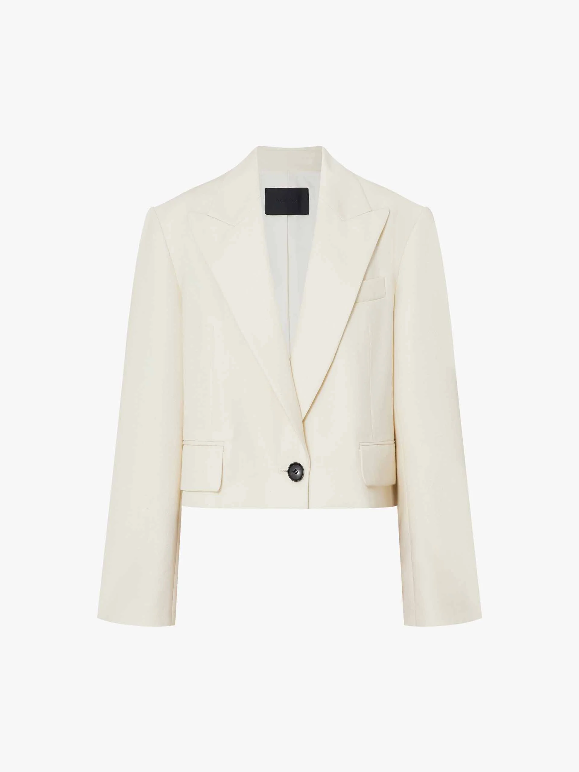 Cropped Tailored Blazer - Image 5
