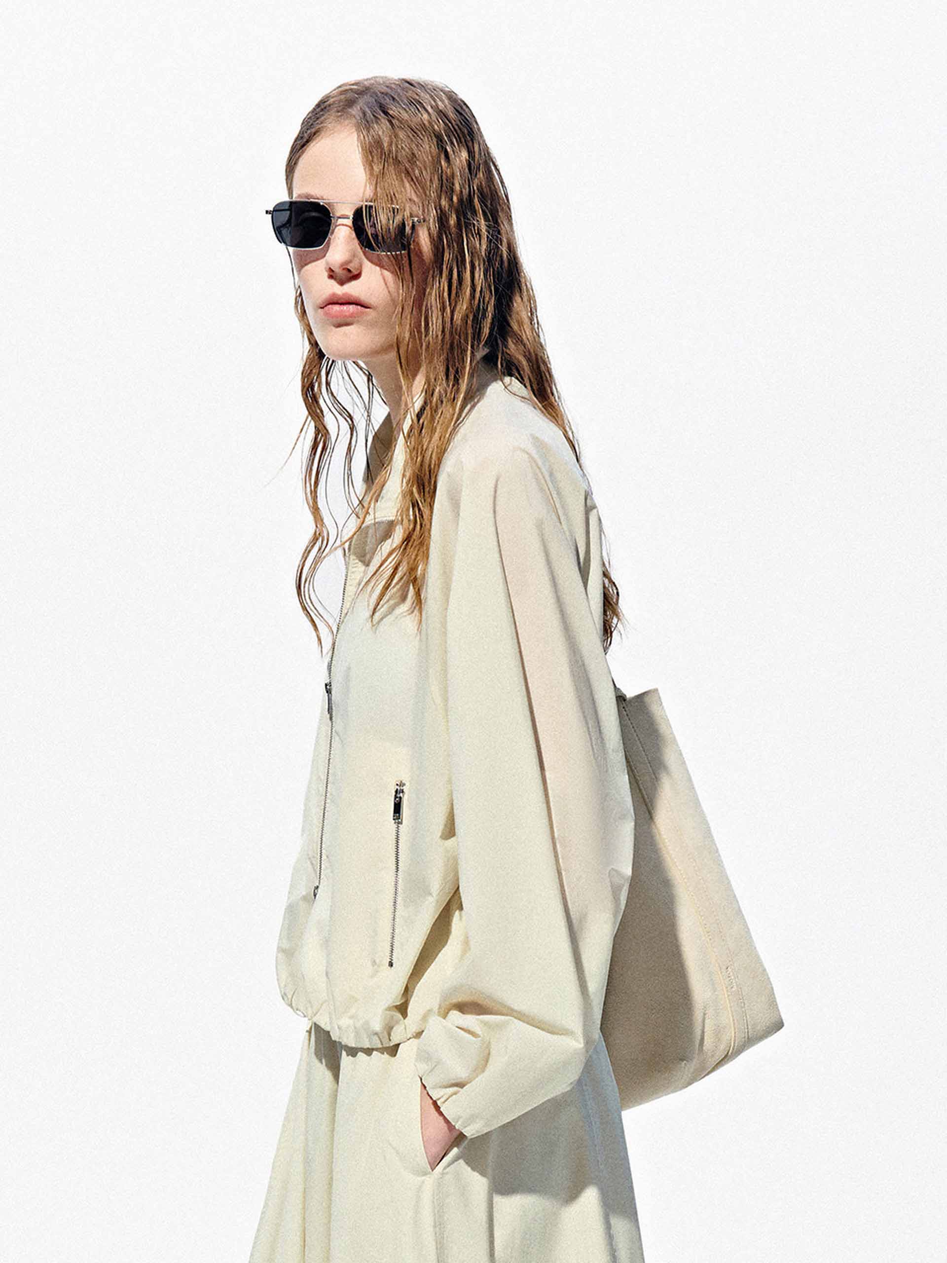Cropped Zipper Jacket - Image 7