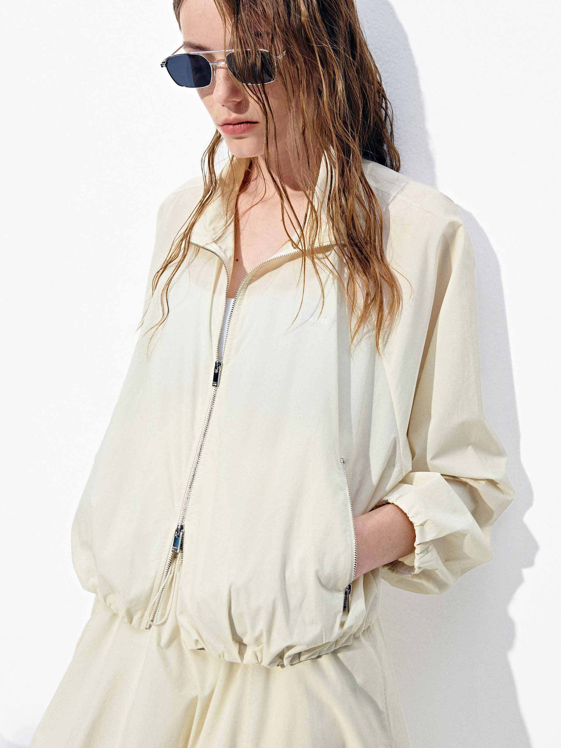Cropped Zipper Jacket - Image 8