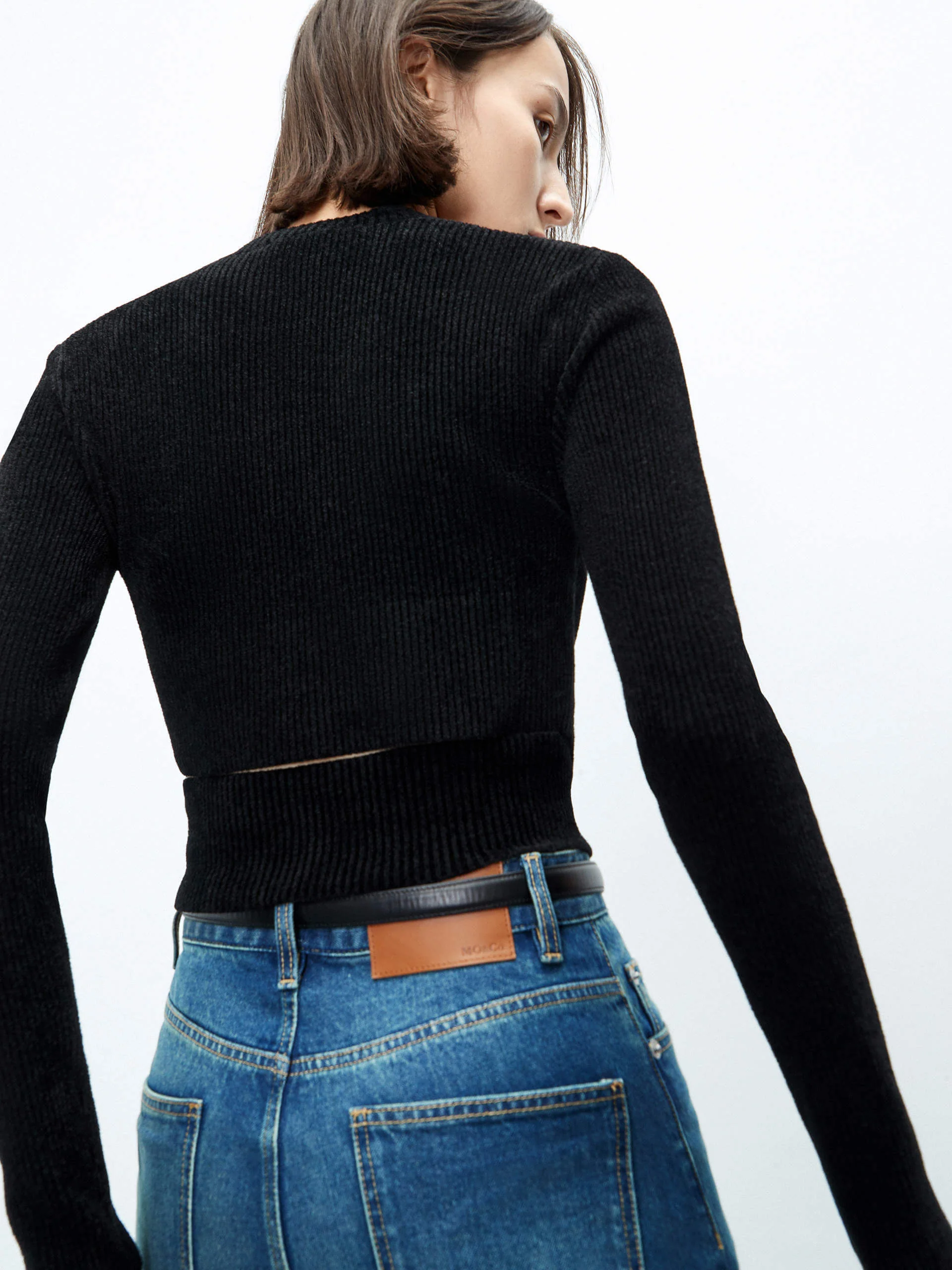 Cross Front Ribbed Knit Top - Image 10